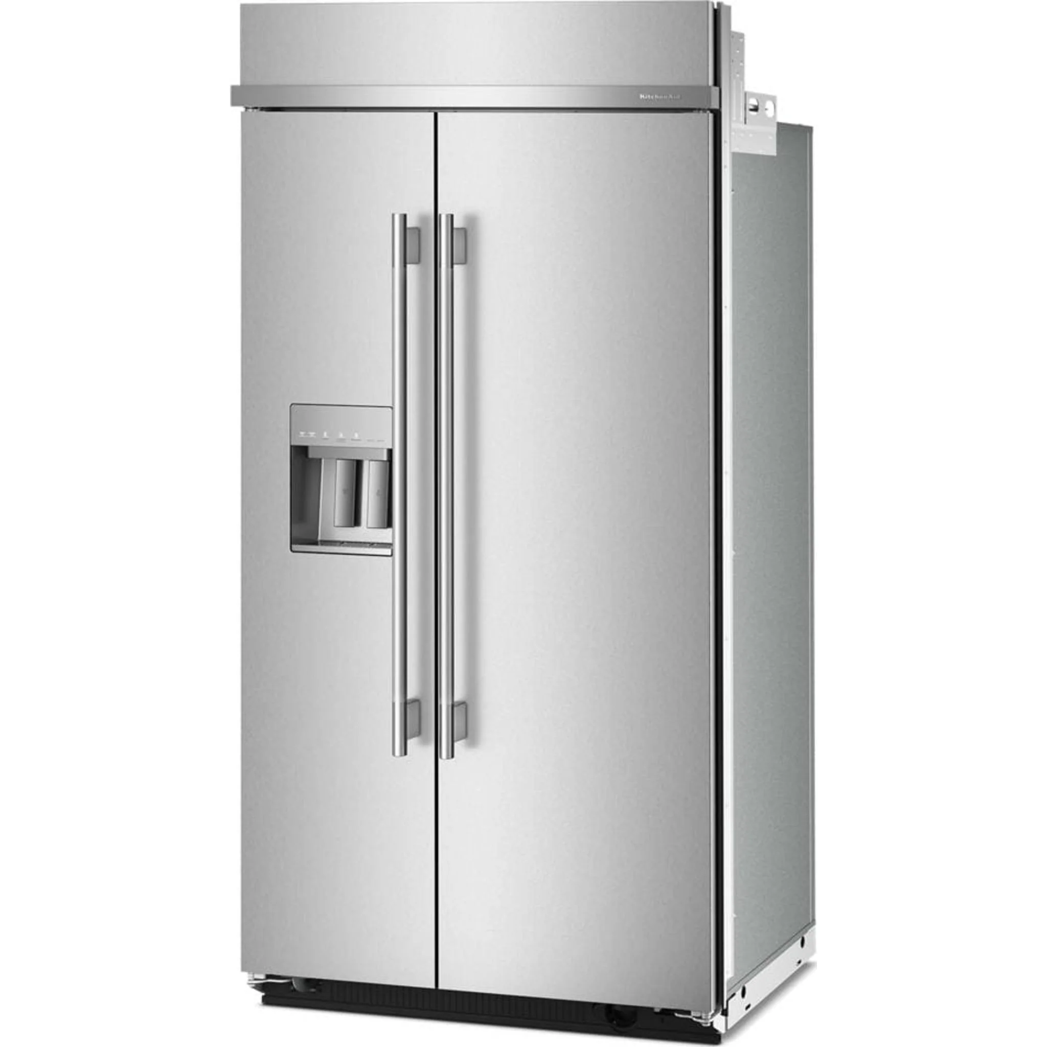 KitchenAid 25.1 Cu. Ft. 42" Built-In Side-by-Side Refrigerator with Exterior Water & Ice Dispenser - PrintShield Stainless Steel (KBSD742SPS) - Image 12