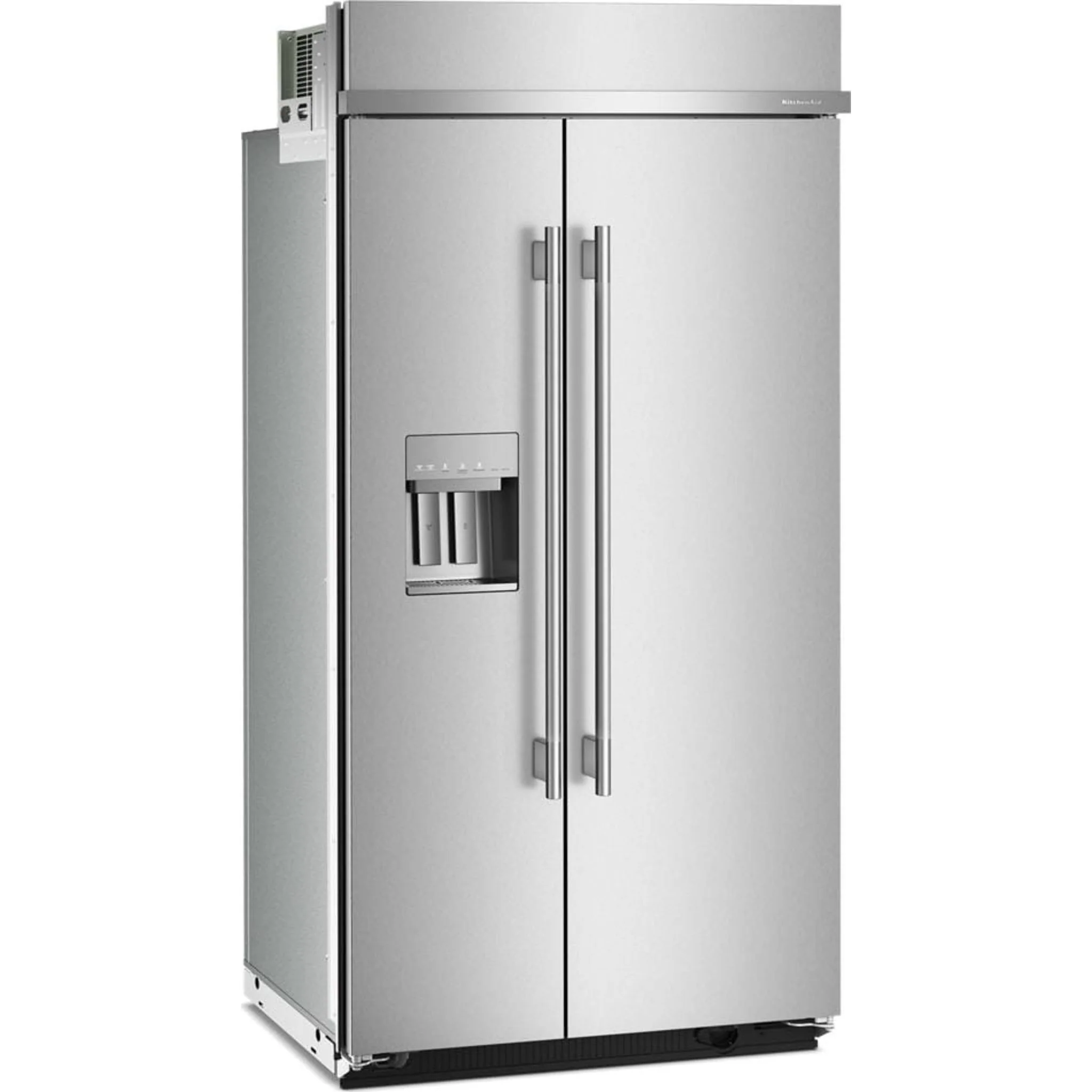 KitchenAid 25.1 Cu. Ft. 42" Built-In Side-by-Side Refrigerator with Exterior Water & Ice Dispenser - PrintShield Stainless Steel (KBSD742SPS) - Image 9