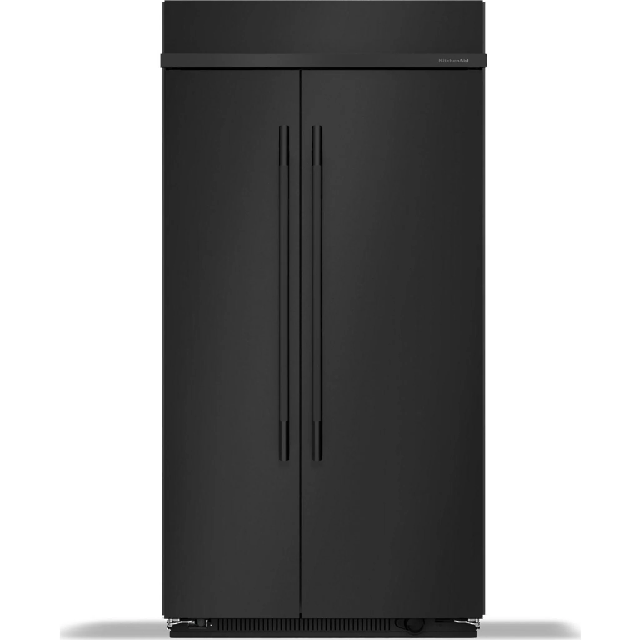 KitchenAid 25.5 Cu. Ft. 42" Built-In Side-by-Side Refrigerator with Platinum Interior - Black Ore (KBSN742SBE)