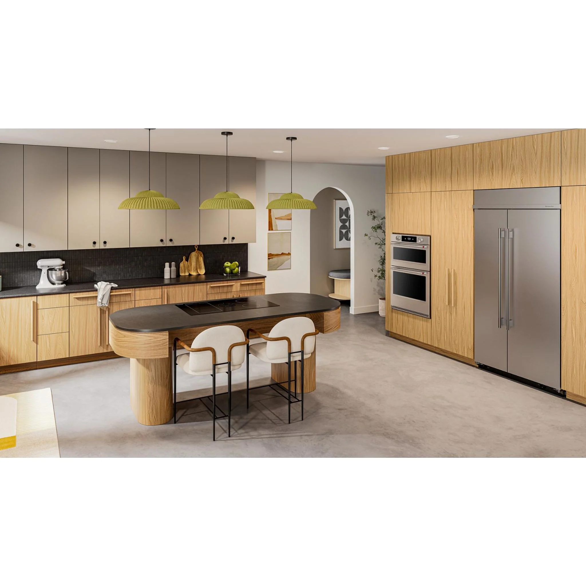 KitchenAid 25.5 Cu. Ft. 42" Built-In Side-by-Side Refrigerator with Platinum Interior - Stainless Steel with PrintShield™ Finish (KBSN742SPS) - Image 12