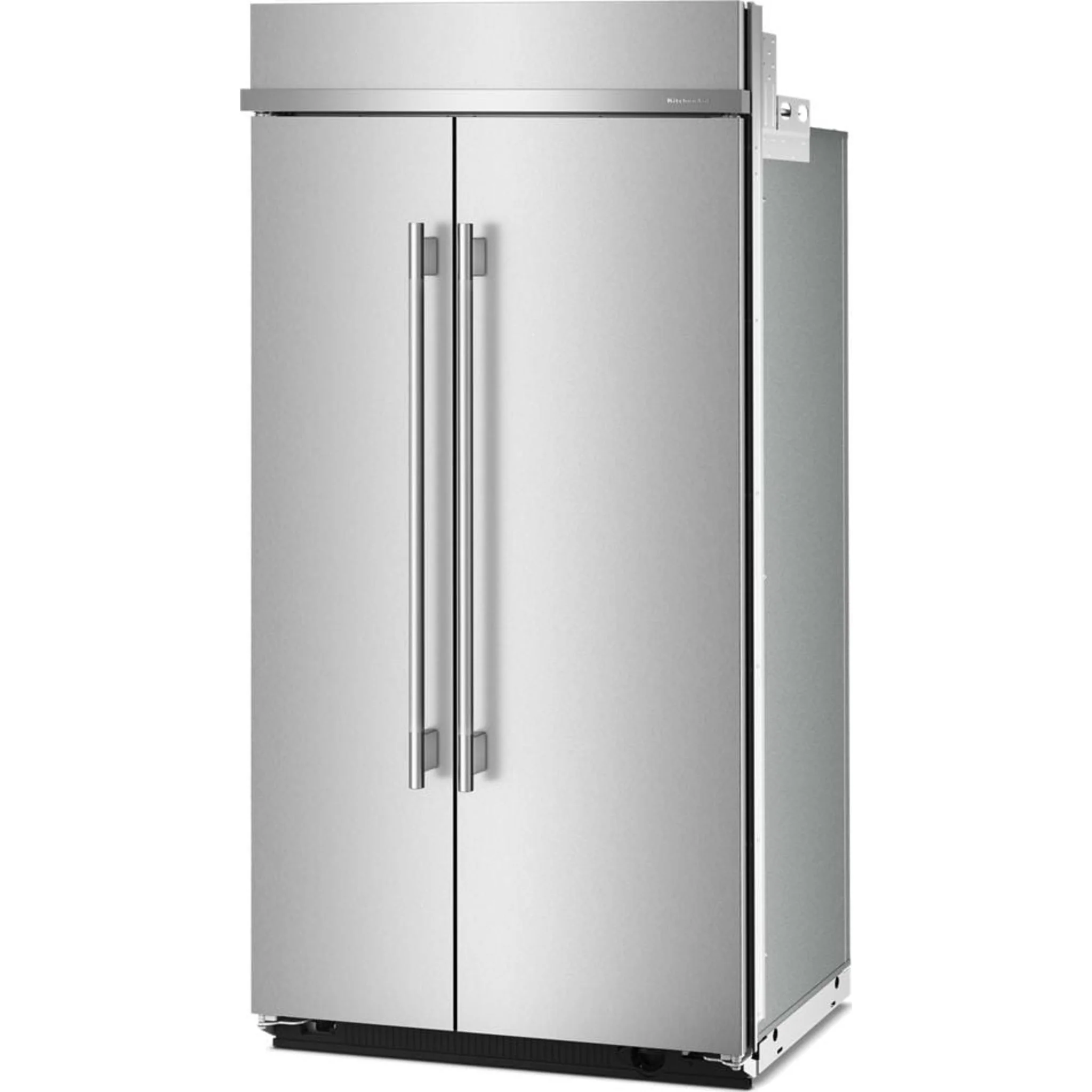 KitchenAid 25.5 Cu. Ft. 42" Built-In Side-by-Side Refrigerator with Platinum Interior - Stainless Steel with PrintShield™ Finish (KBSN742SPS) - Image 3