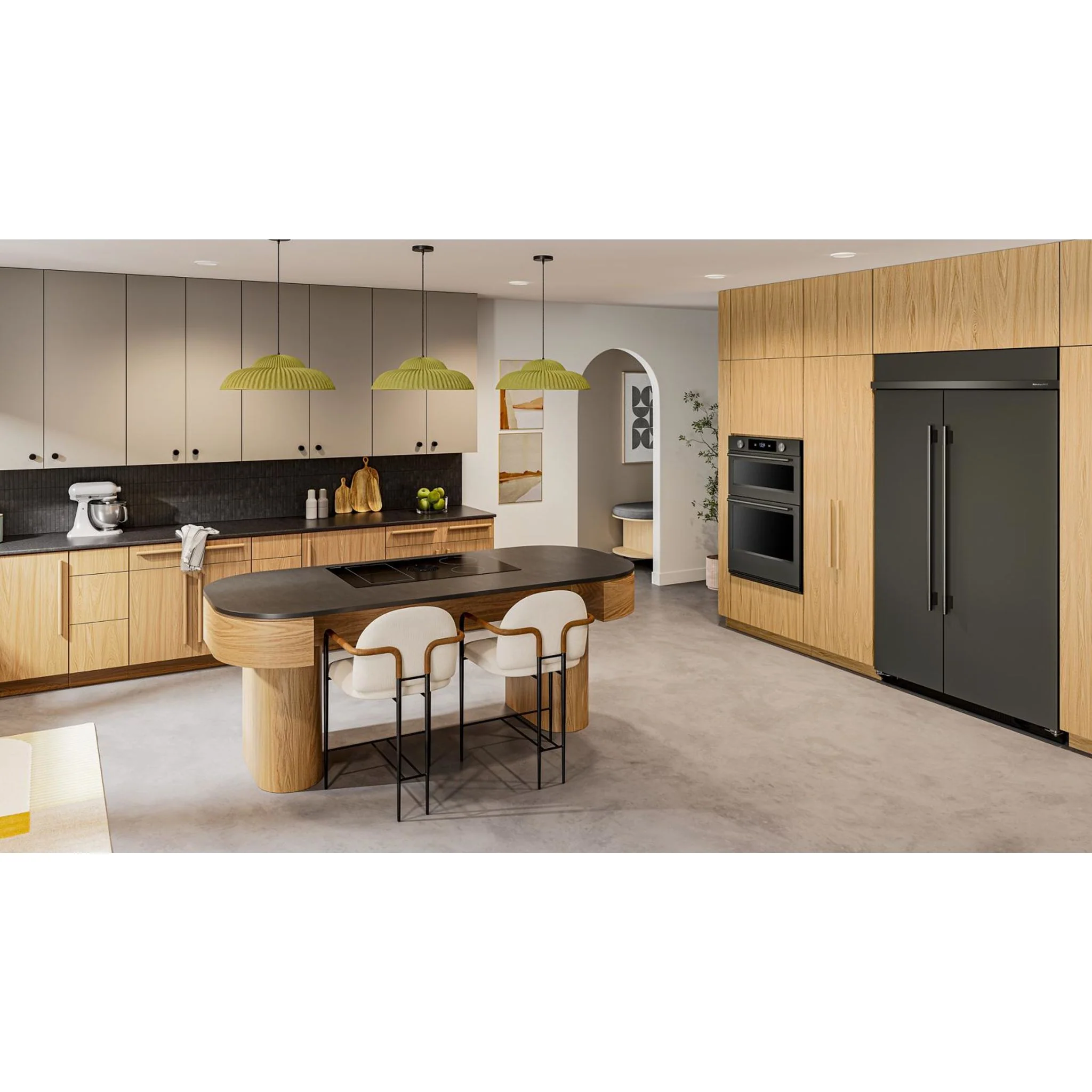 KitchenAid 30 Cu. Ft. 48" Built-In Side-by-Side Refrigerator with Platinum Interior - Black Ore (KBSN748SBE) - Image 13