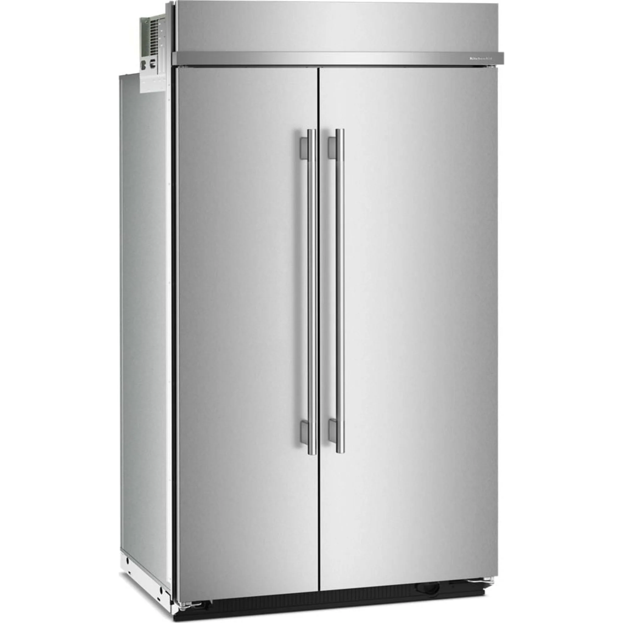 KitchenAid 30 Cu. Ft. 48" Built-In Side-by-Side Refrigerator with Platinum Interior - Stainless Steel with PrintShield™ Finish (KBSN748SPS) - Image 6