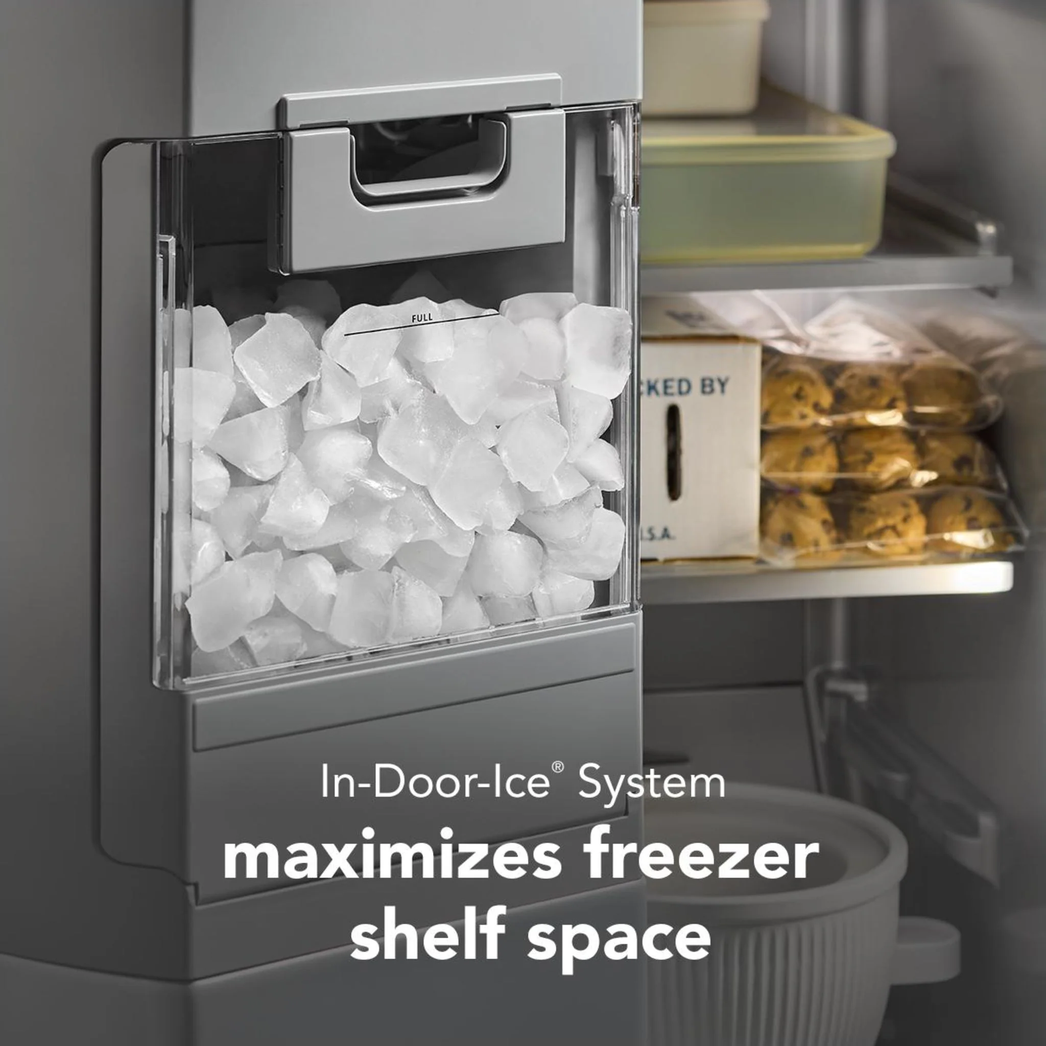 KitchenAid 20.8 Cu. Ft. Counter-Depth Side-by-Side Refrigerator with Ice & Water Dispenser - Fingerprint Resistant Stainless Steel (KRSC536RPS) - Image 17