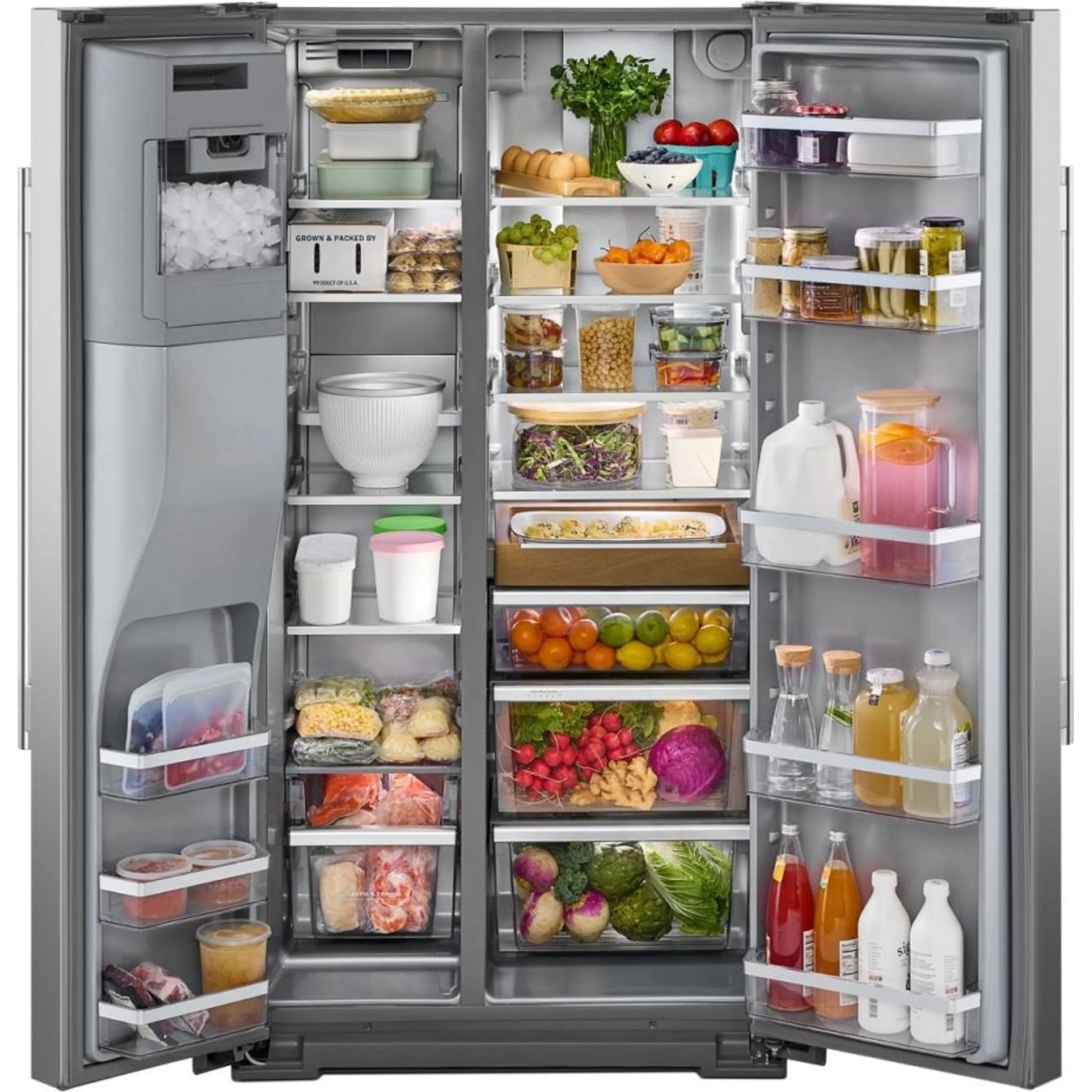 KitchenAid 20.8 Cu. Ft. Counter-Depth Side-by-Side Refrigerator with Ice & Water Dispenser - Fingerprint Resistant Stainless Steel (KRSC536RPS) - Image 26