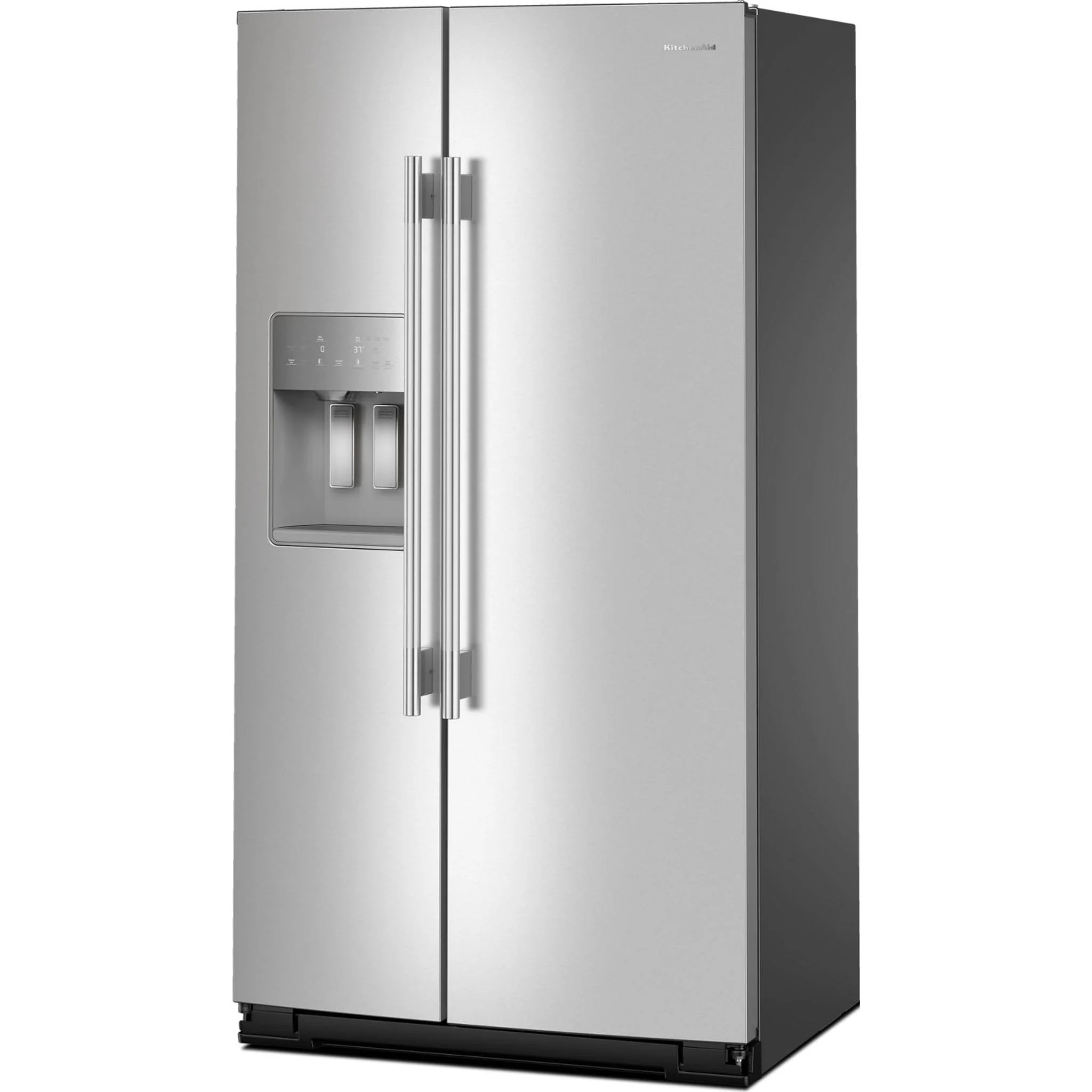KitchenAid 20.8 Cu. Ft. Counter-Depth Side-by-Side Refrigerator with Ice & Water Dispenser - Fingerprint Resistant Stainless Steel (KRSC536RPS) - Image 3