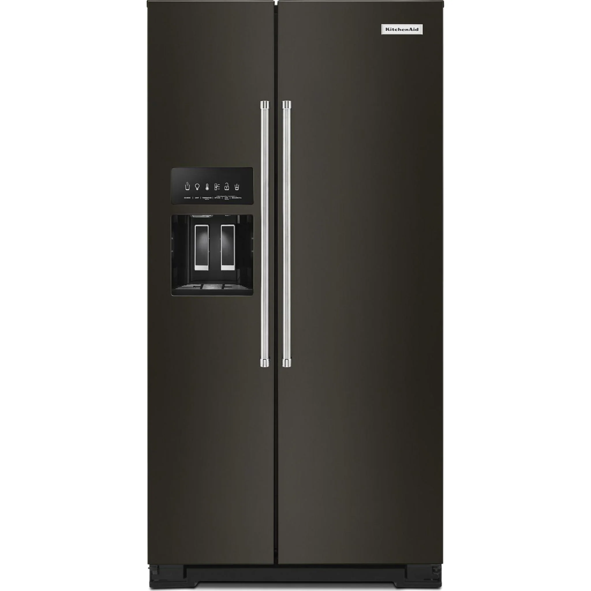 KitchenAid  22.6 cu.. ft. Counter-Depth Side-by-Side Refrigerator with Exterior Ice and Water - Black Stainless (KRSC703HBS) - Image 25