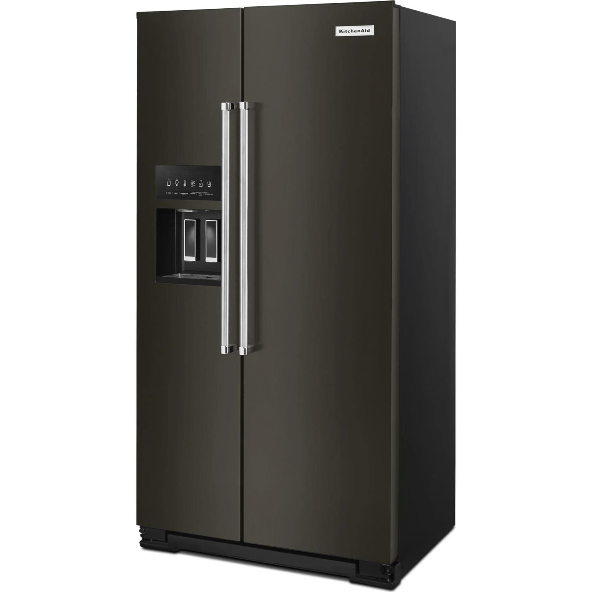 KitchenAid  22.6 cu.. ft. Counter-Depth Side-by-Side Refrigerator with Exterior Ice and Water - Black Stainless (KRSC703HBS) - Image 37