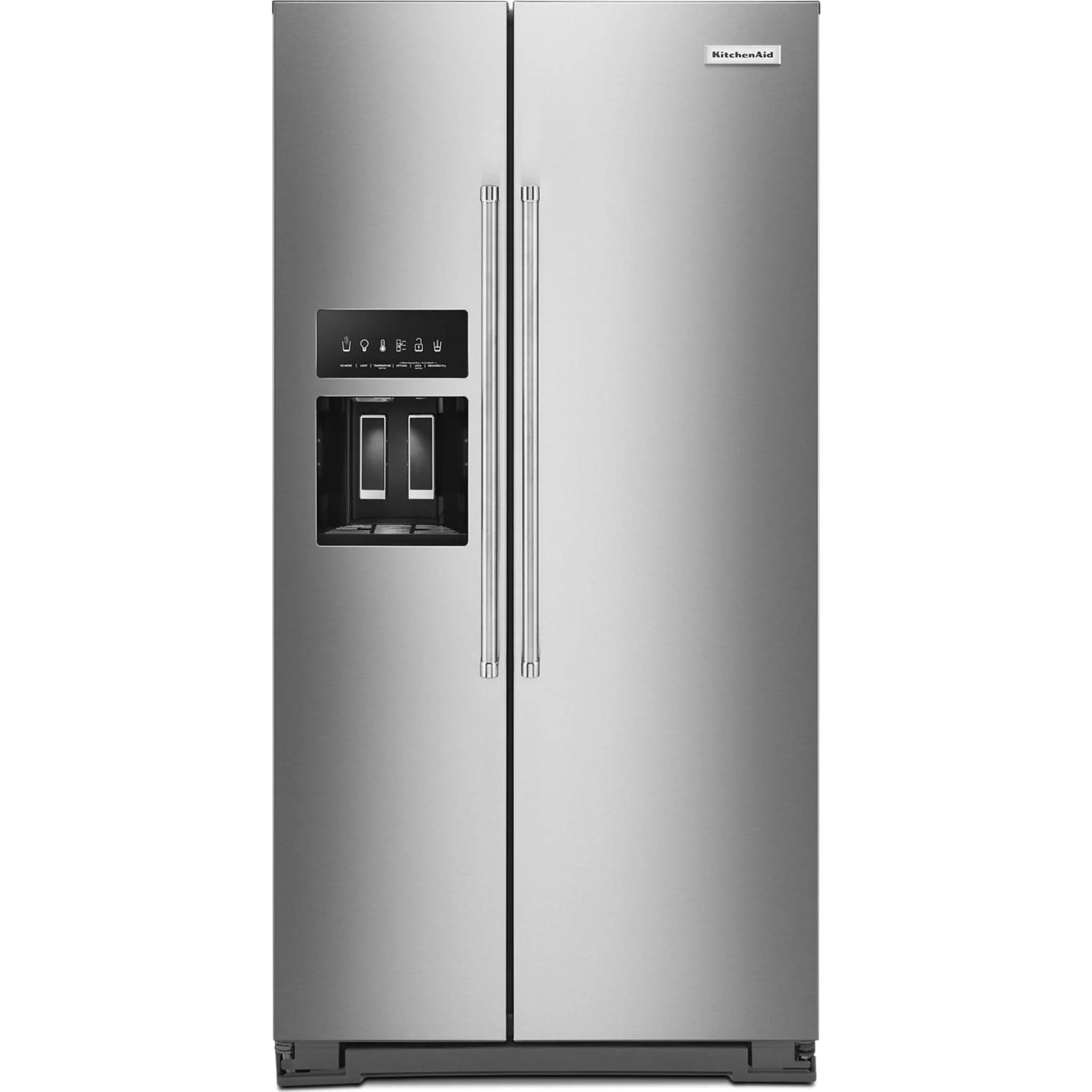 KitchenAid  22.6 cu.. ft. Counter-Depth Side-by-Side Refrigerator with Exterior Ice and Water and PrintShield finish -Stainless Steel  (KRSC703HPS) - Image 47