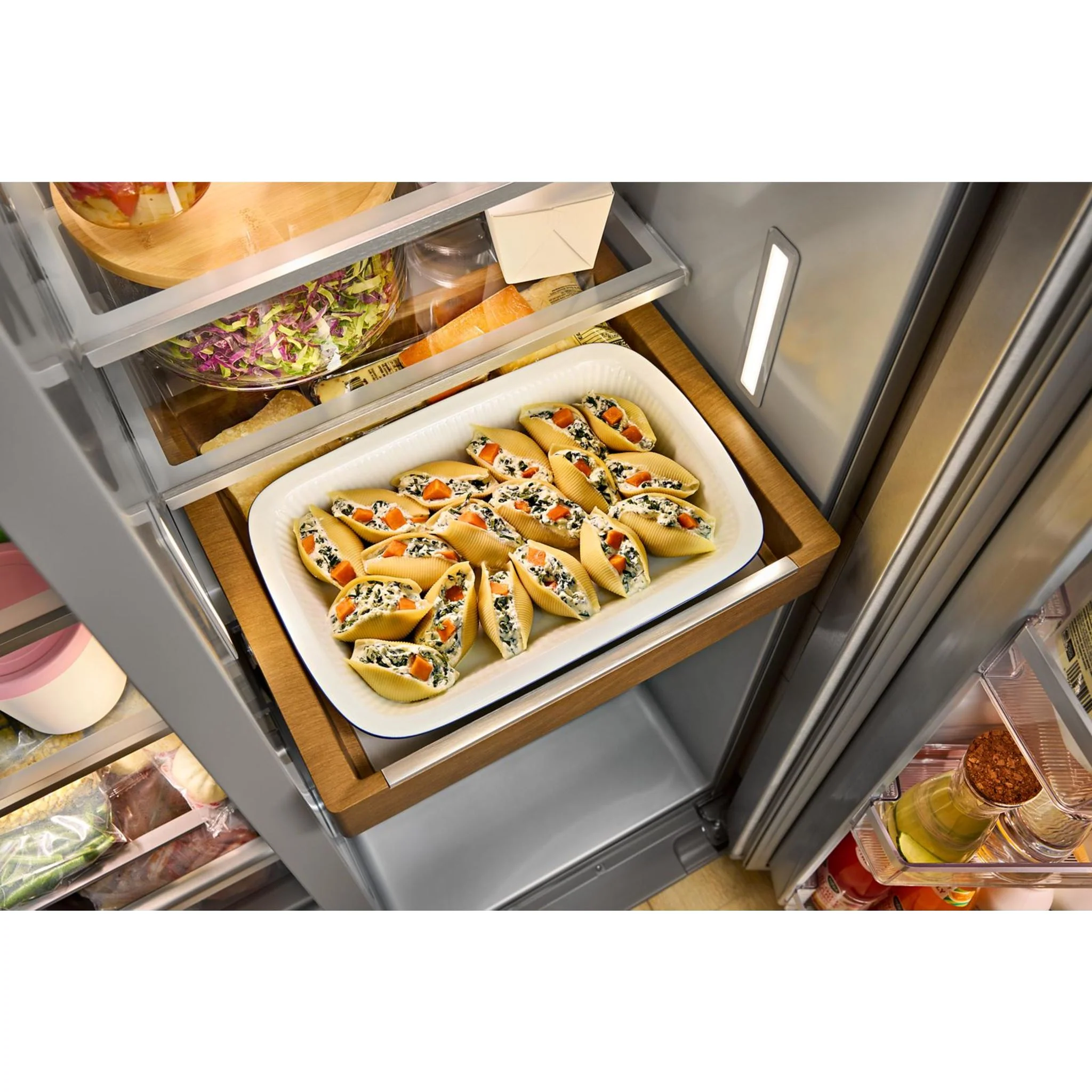 KitchenAid 28.7 Cu. Ft. Side-by-Side Refrigerator with Exterior Ice & Water Dispenser - Fingerprint Resistant Stainless Steel (KRSF536RPS) - Image 10