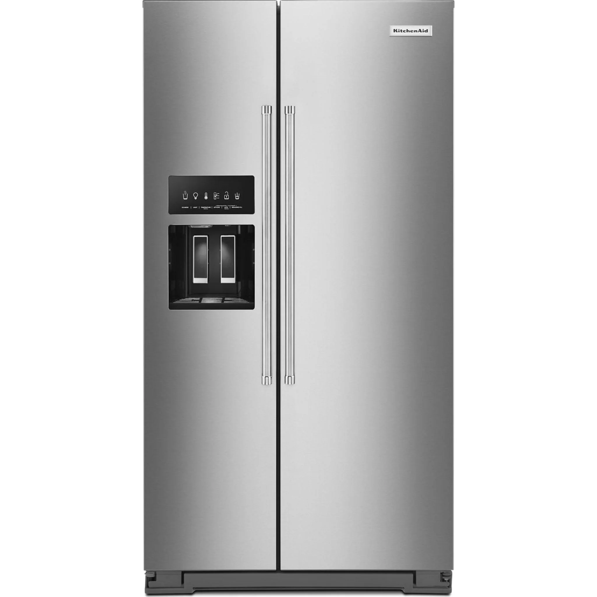 KitchenAid  24.8 cu.. ft. Side-by-Side Refrigerator with Exterior Ice and Water and PrintShield finish - Stainless Steel (KRSF705HPS) - Image 20