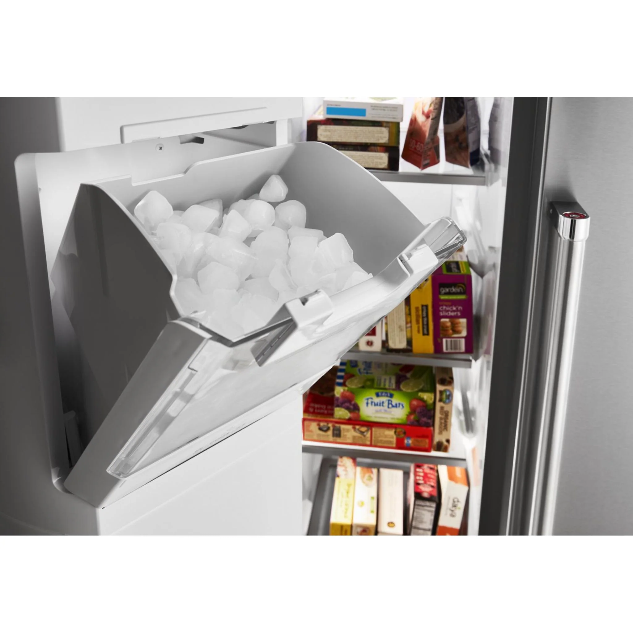 KitchenAid  24.8 cu.. ft. Side-by-Side Refrigerator with Exterior Ice and Water and PrintShield finish - Stainless Steel (KRSF705HPS) - Image 32