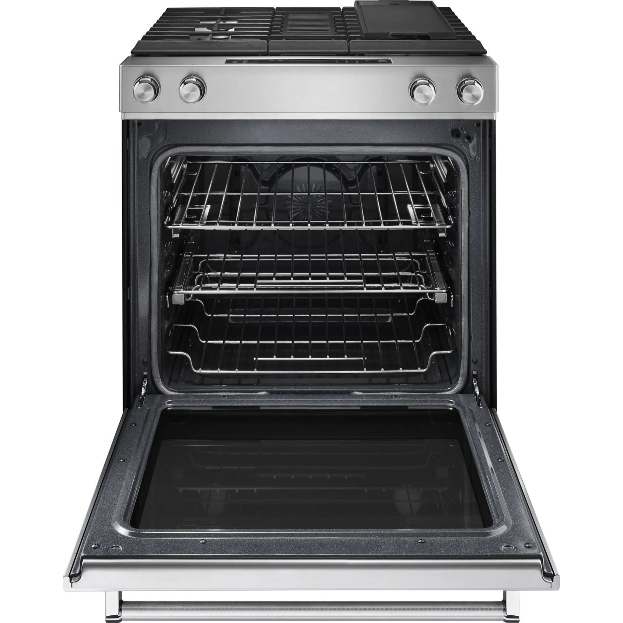 KitchenAid 30-Inch 4-Burner Dual Fuel Downdraft Front Control Range -Stainless Steel (KSDG950ESS) - Image 33