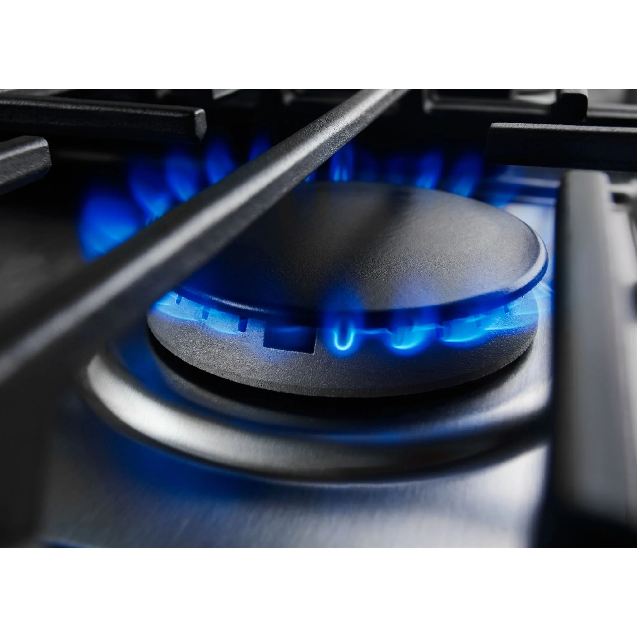 KitchenAid 30-Inch 4-Burner Dual Fuel Downdraft Front Control Range -Stainless Steel (KSDG950ESS) - Image 4