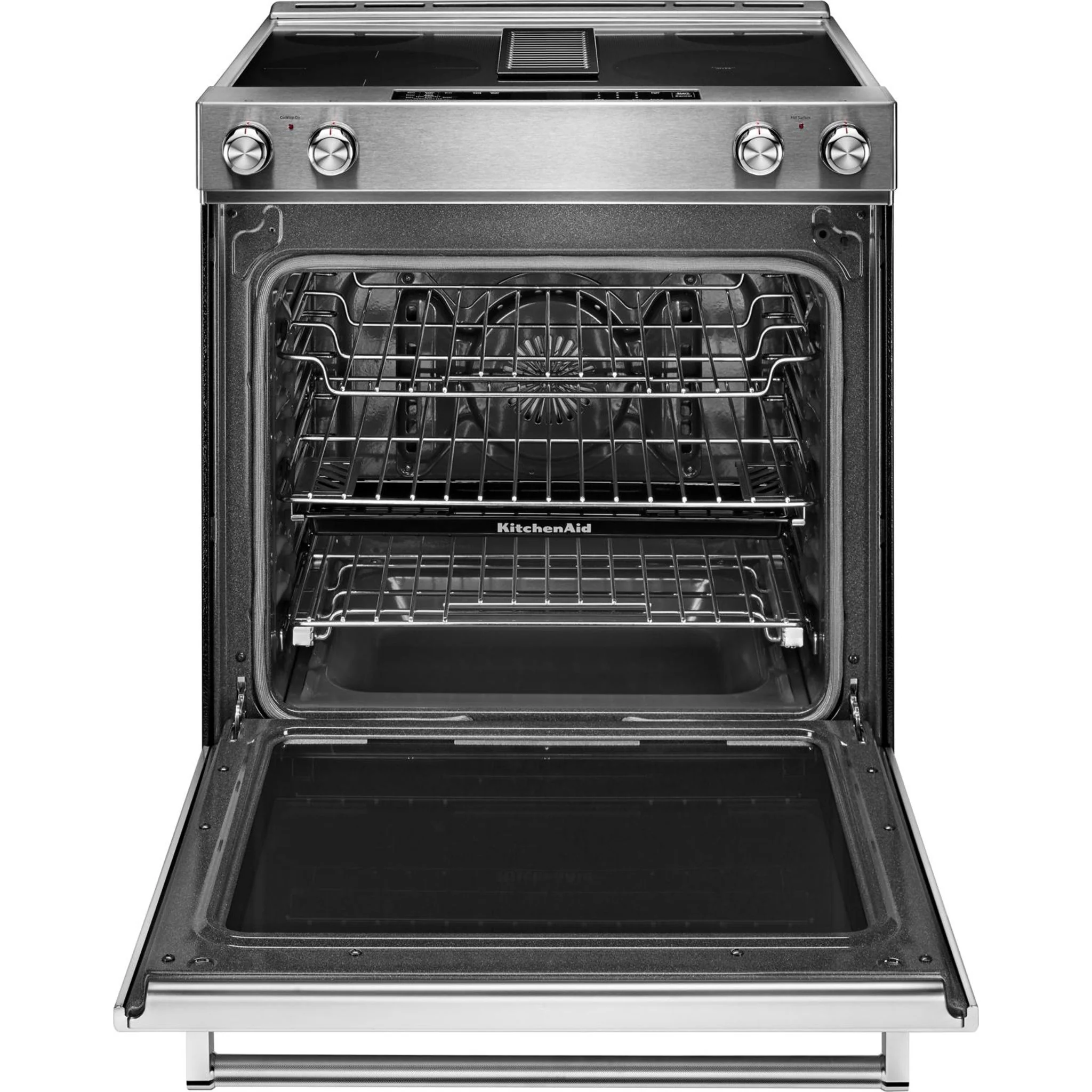 KitchenAid 30-Inch 4-Element Electric Downdraft Front Control Range -Stainless Steel (KSEG950ESS) - Image 15