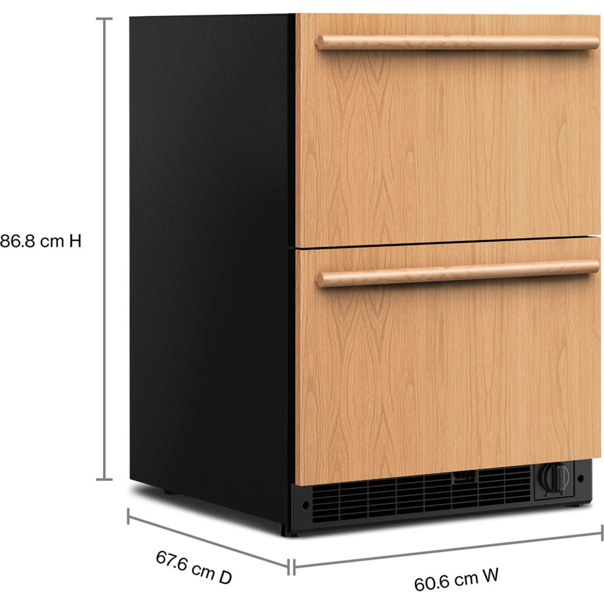 KitchenAid 24" Panel-Ready Undercounter Double-Drawer Refrigerator/Freezer - Panel Ready (KUCT524SPA) - Image 6