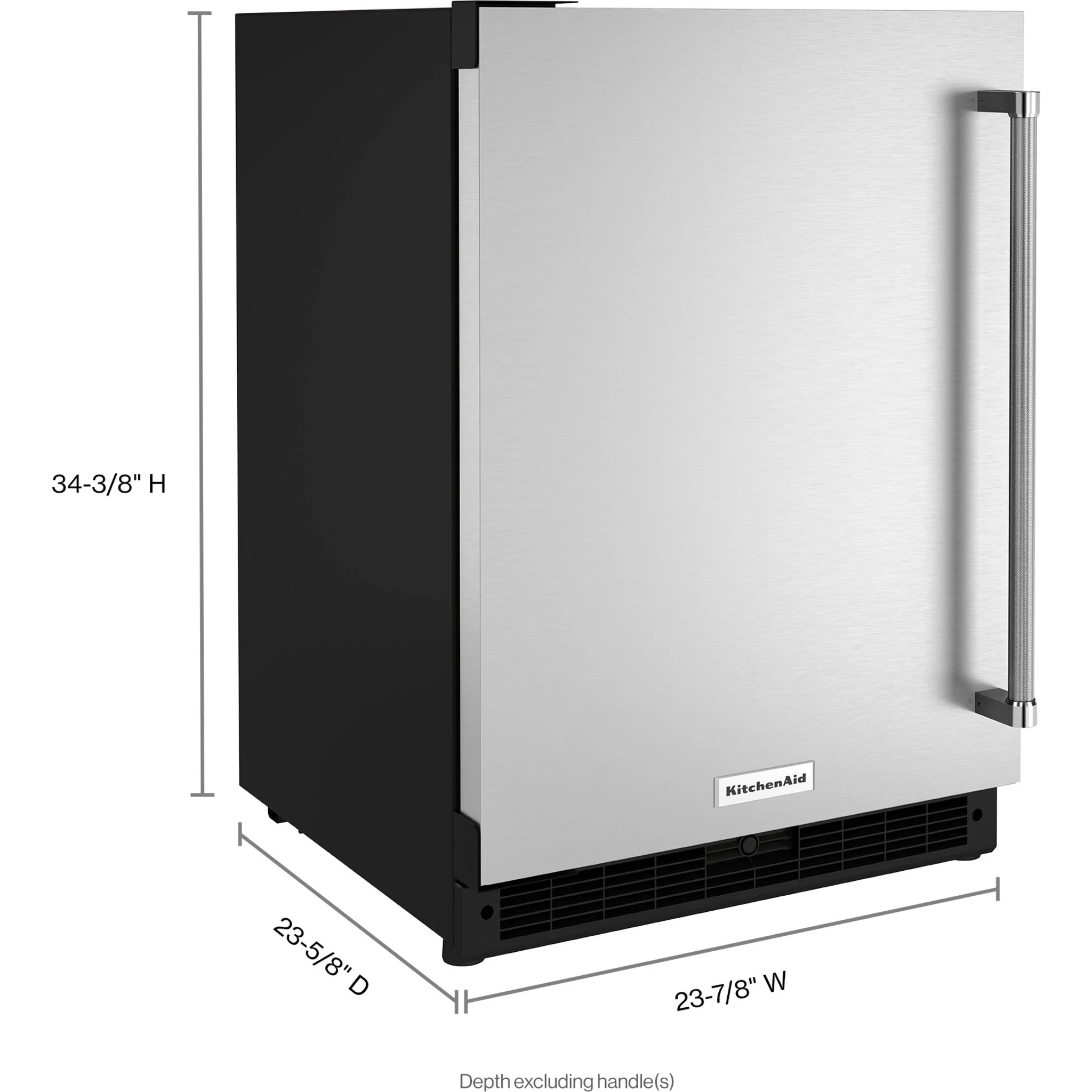 KitchenAid 24" Undercounter Refrigerator with Stainless Steel Door -Stainless Steel (KURL114KSB) - Image 2