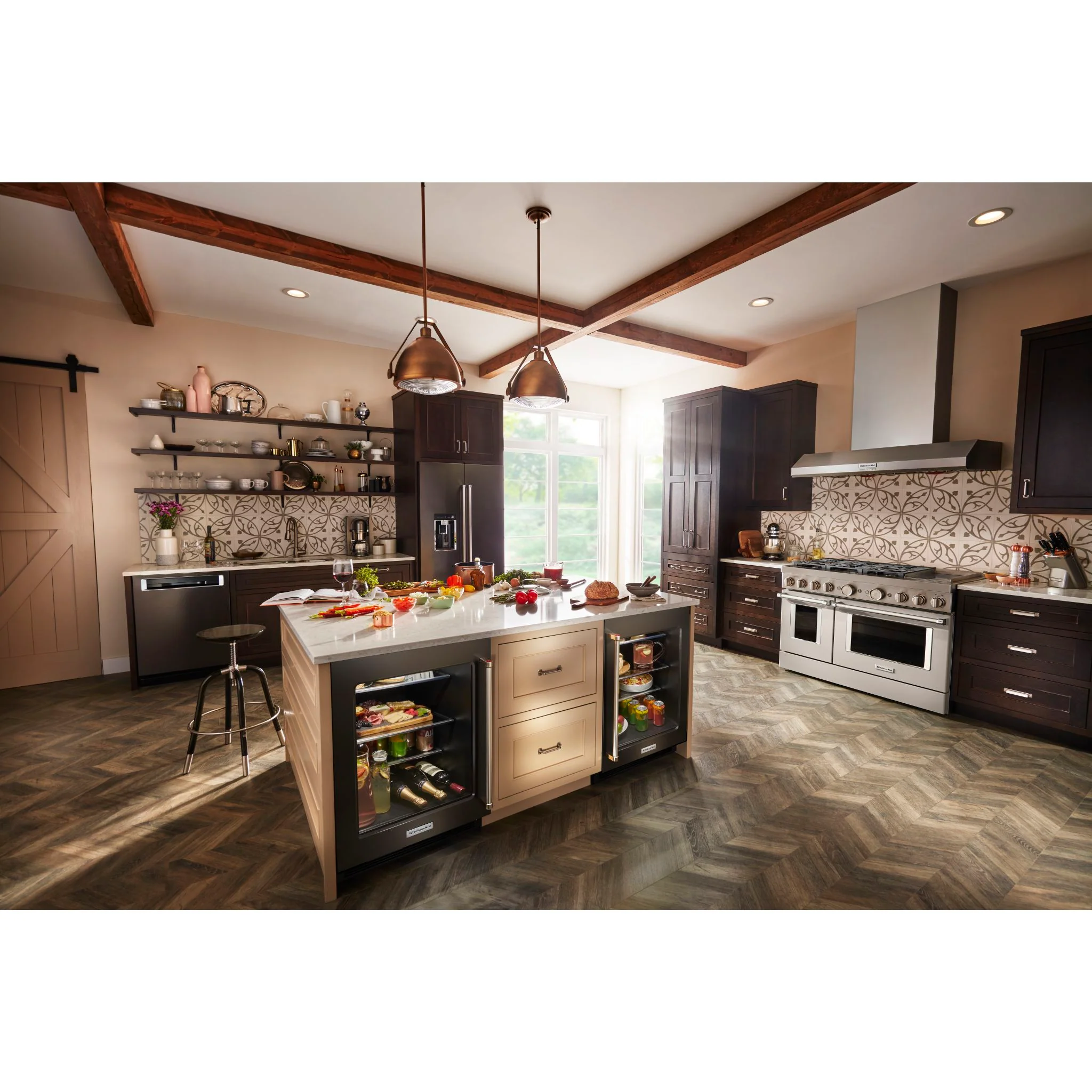 KitchenAid 24" Undercounter Refrigerator with Glass Door and Shelves with Metallic Accentsand with PrintShieldFinish -Black Stainless (KURL314KBS) - Image 9