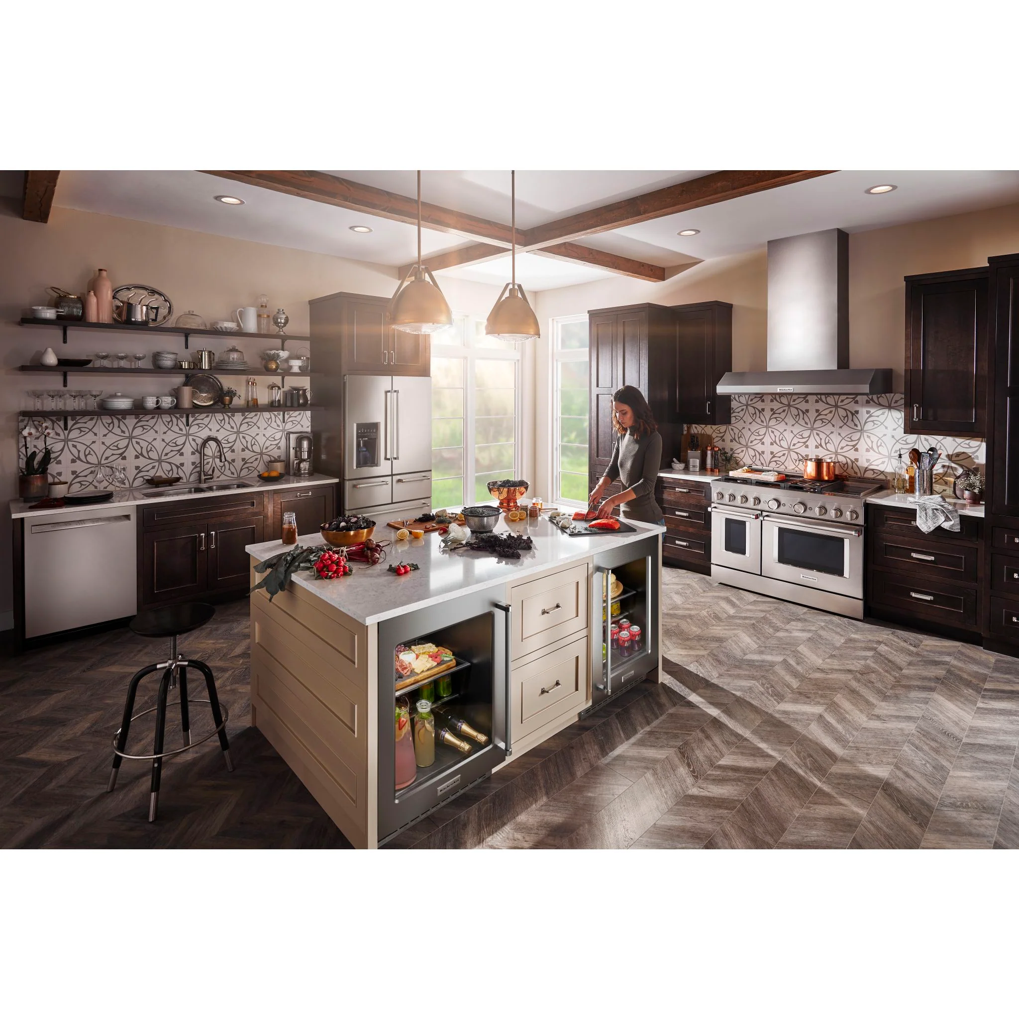 KitchenAid 24" Undercounter Refrigerator with Glass Door and Shelves with Metallic Accents -Stainless Steel (KURL314KSS) - Image 10