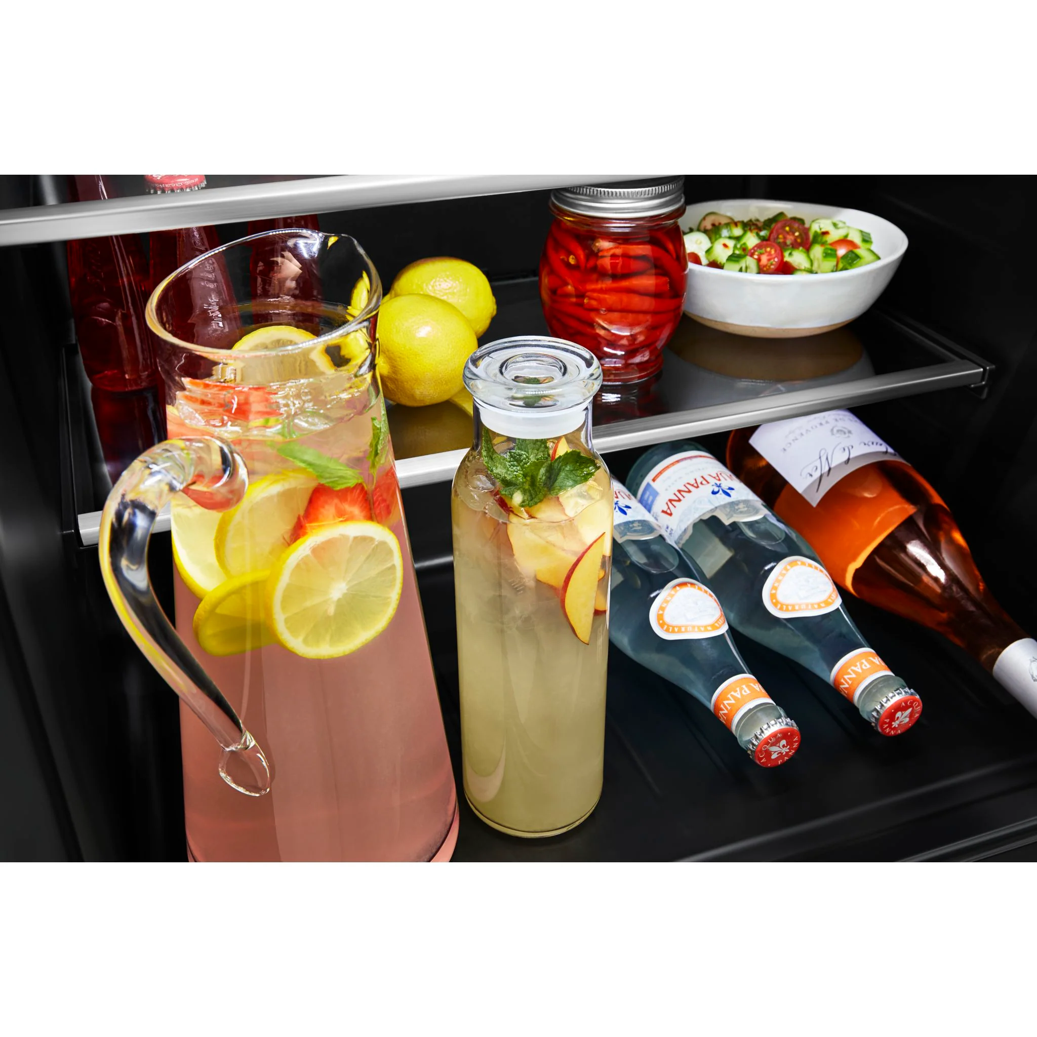 KitchenAid 24" Undercounter Refrigerator with Glass Door and Shelves with Metallic Accents -Stainless Steel (KURL314KSS) - Image 7