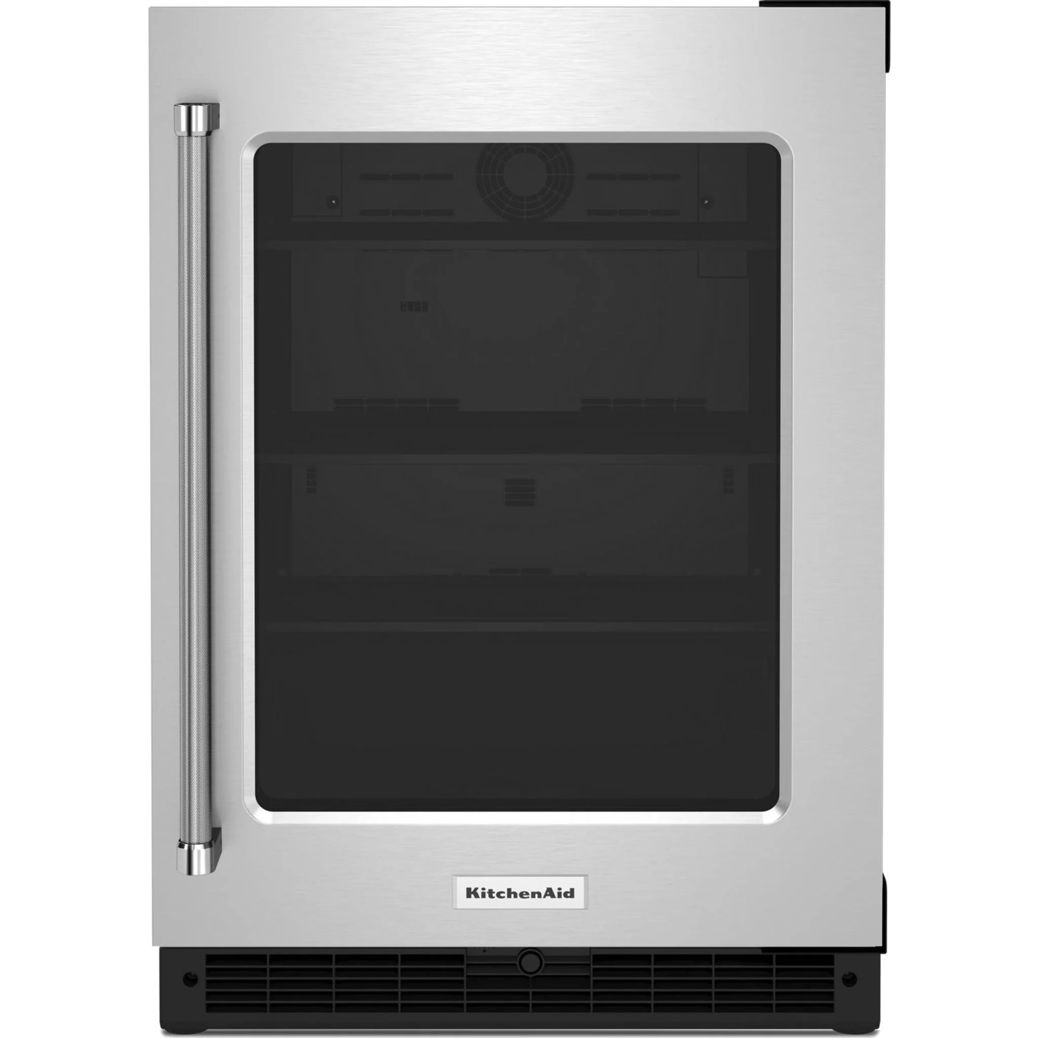 KitchenAid 24" Undercounter Refrigerator with Glass Door -Stainless Steel (KURR214KSB)