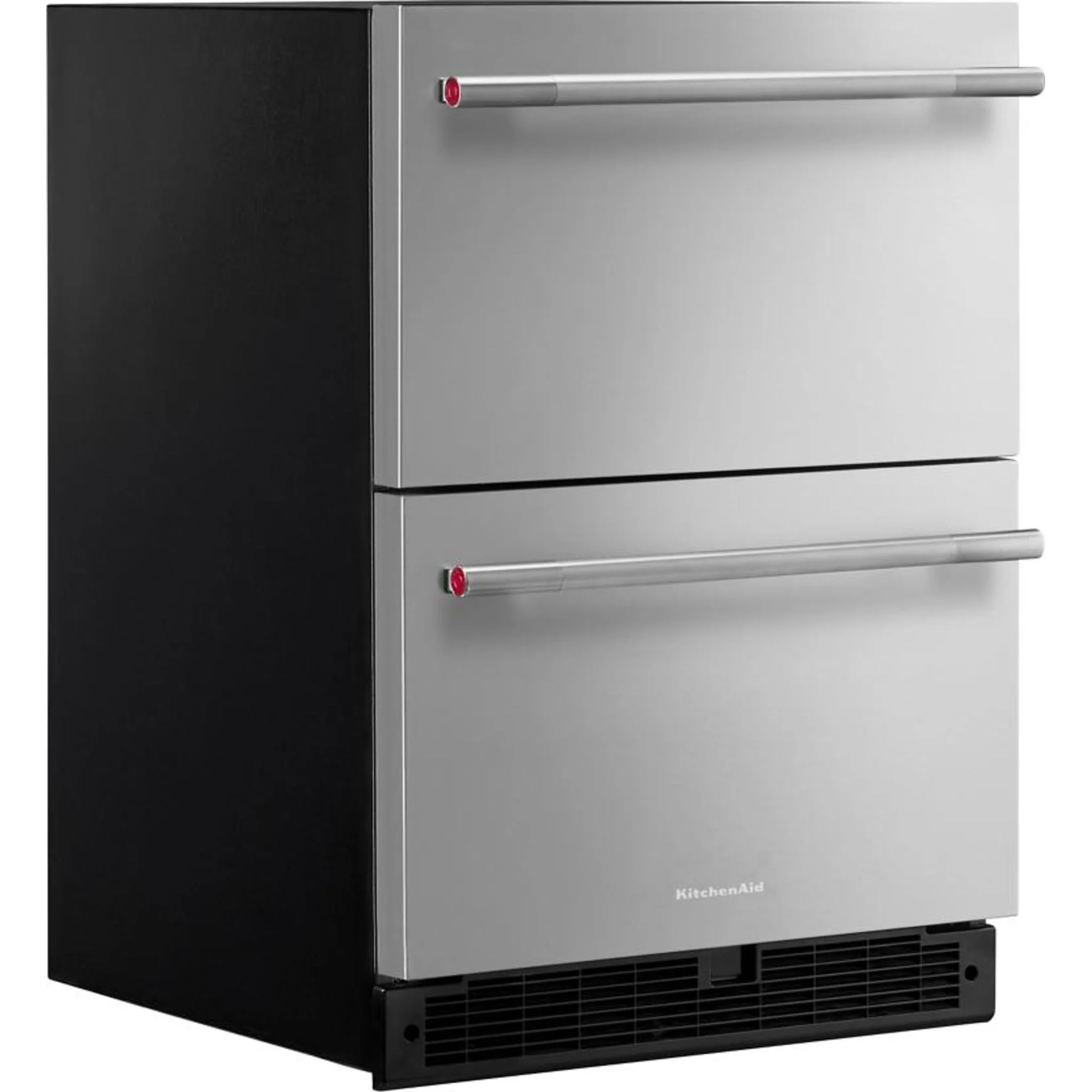 KitchenAid 24" Stainless Steel Undercounter Double-Drawer Refrigerator - Black Cabinet/Stainless Doors (KURT524SSB) - Image 5
