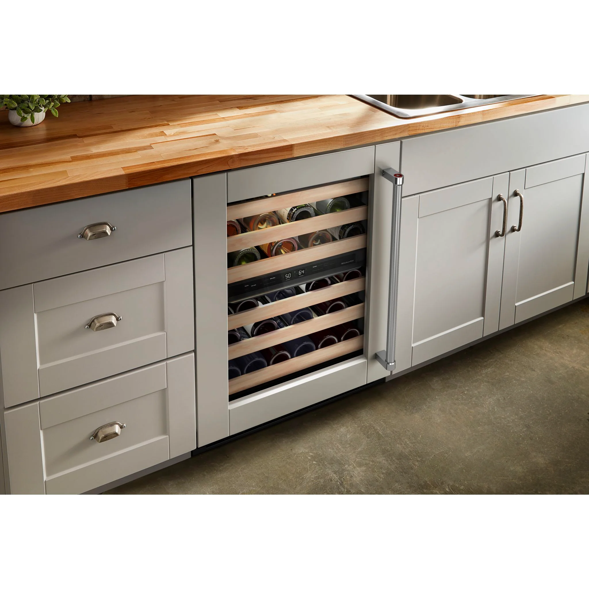 KitchenAid 24" Panel-Ready Undercounter Wine Cellar with Wood-Front Racks -Panel Ready (KUWL214KPA) - Image 11
