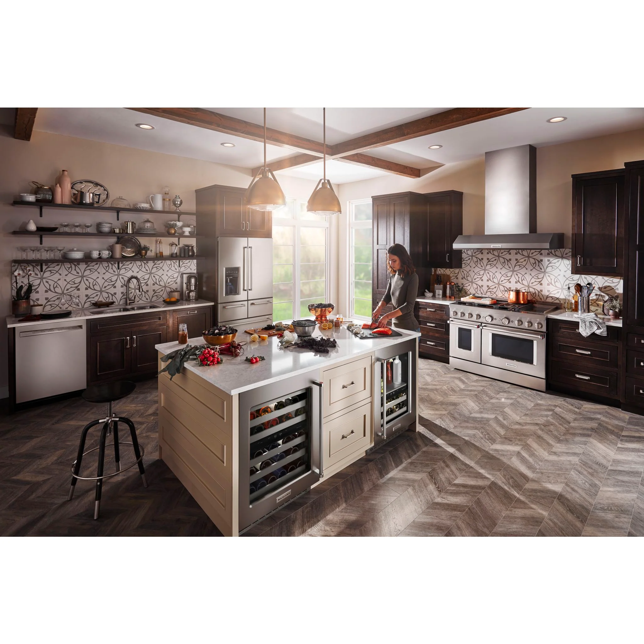KitchenAid 24" Undercounter Wine Cellar with Glass Door and Metal-Front Racks -Stainless Steel (KUWL314KSS) - Image 11