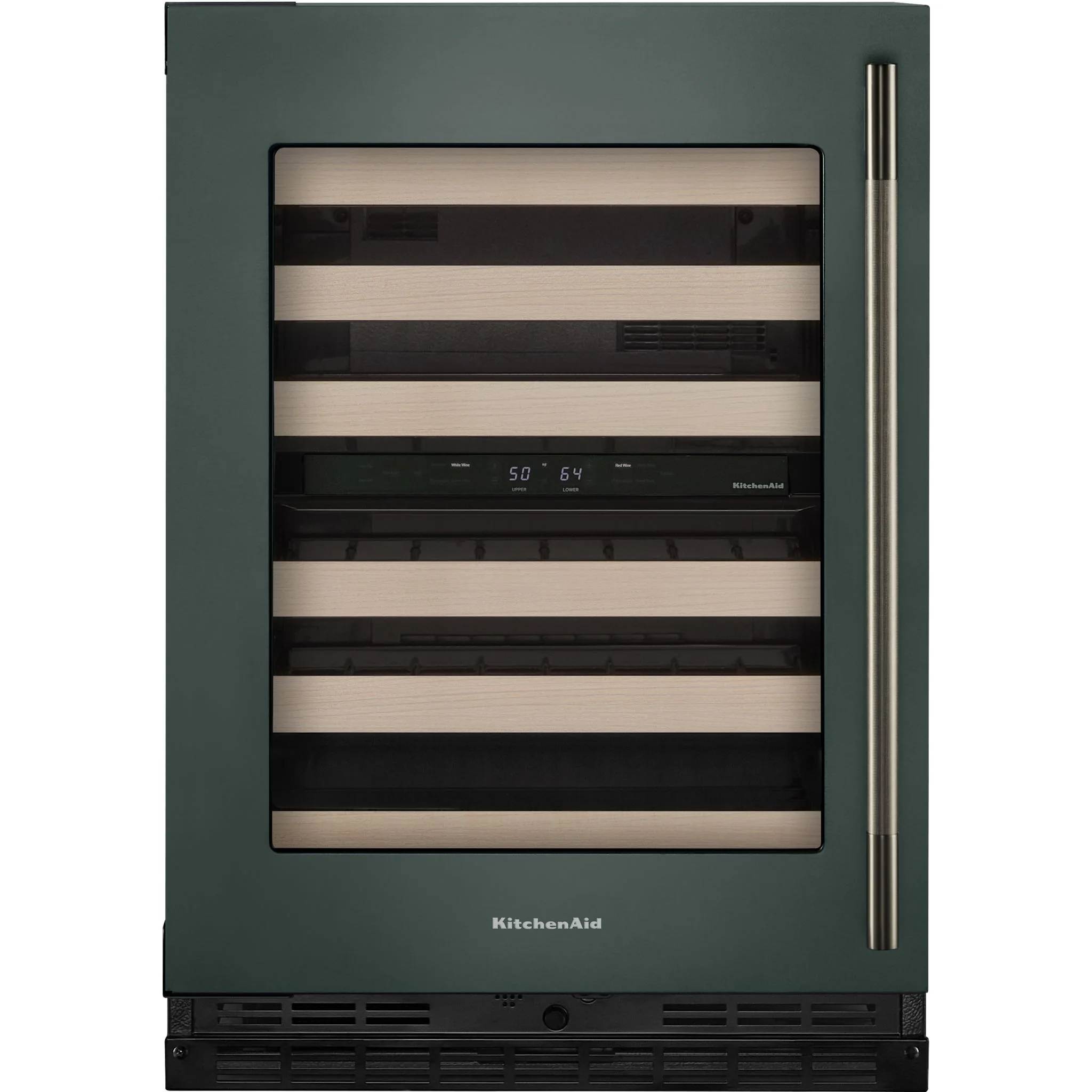 KitchenAid 24" Undercounter Wine Cellar with Full-Extension Wood-Front Racks - Juniper (KUWL524SJP) - Image 4