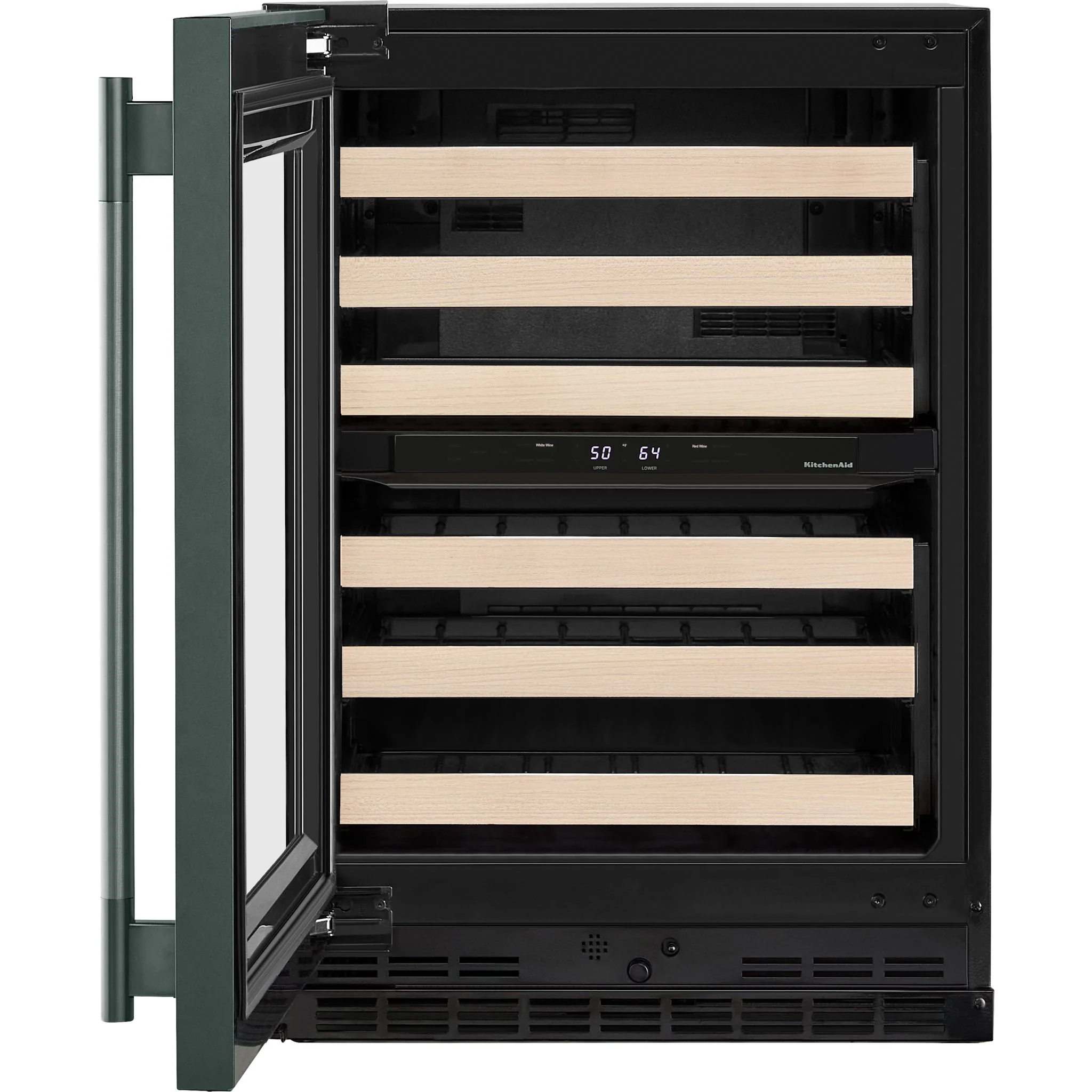 KitchenAid 24" Undercounter Wine Cellar with Full-Extension Wood-Front Racks - Juniper (KUWL524SJP) - Image 6