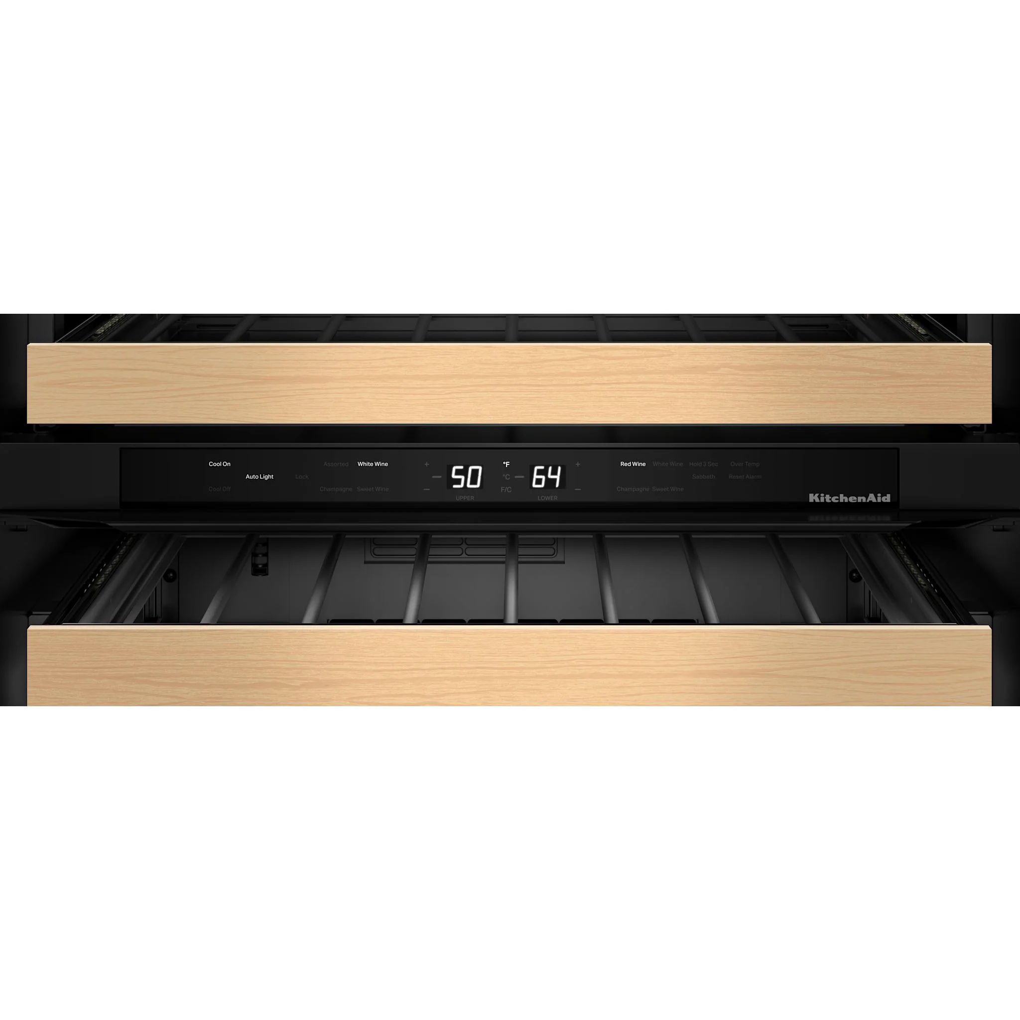 KitchenAid 24" Undercounter Wine Cellar with Full-Extension Wood-Front Racks - PrintShield™ Stainless Finish (KUWL524SPS) - Image 7