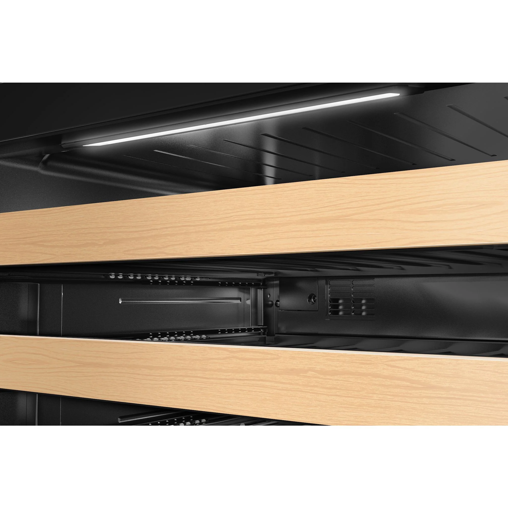 KitchenAid 24" Undercounter Wine Cellar with Full-Extension Wood-Front Racks - PrintShield™ Stainless Finish (KUWL524SPS) - Image 8