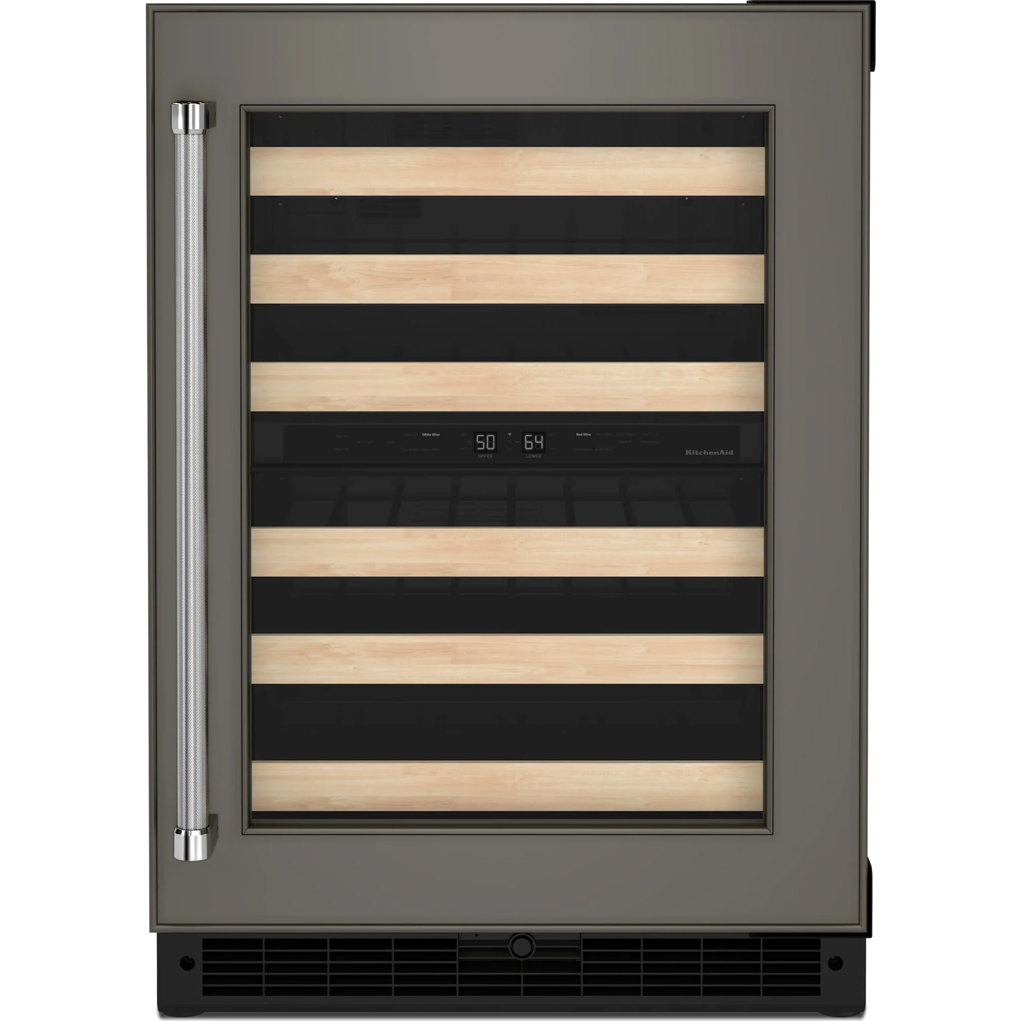 KitchenAid 24" Panel-Ready Undercounter Wine Cellar with Wood-Front Racks -Panel Ready (KUWR214KPA)