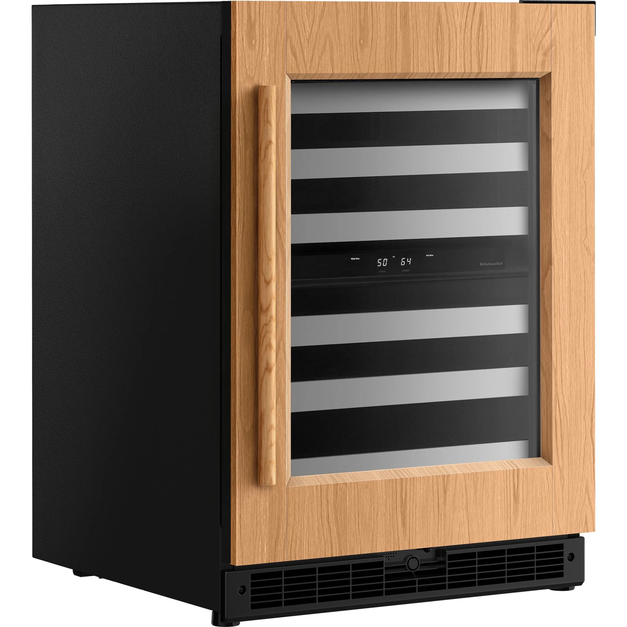 KitchenAid 24" Undercounter Wine Cellar with Full-Extension Wood-Front Racks - Panel Ready (KUWR324SPA) - Image 2