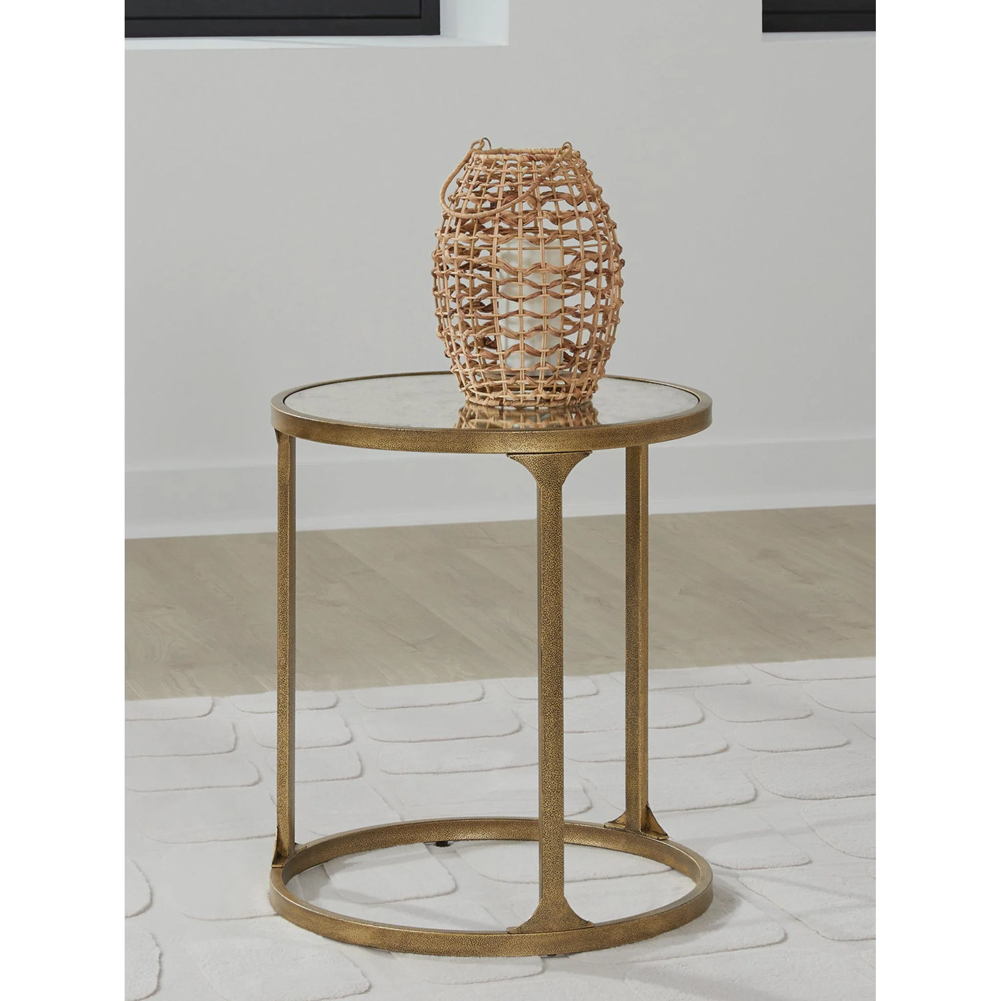 Korajane End Table - Antique Gold - Image 3