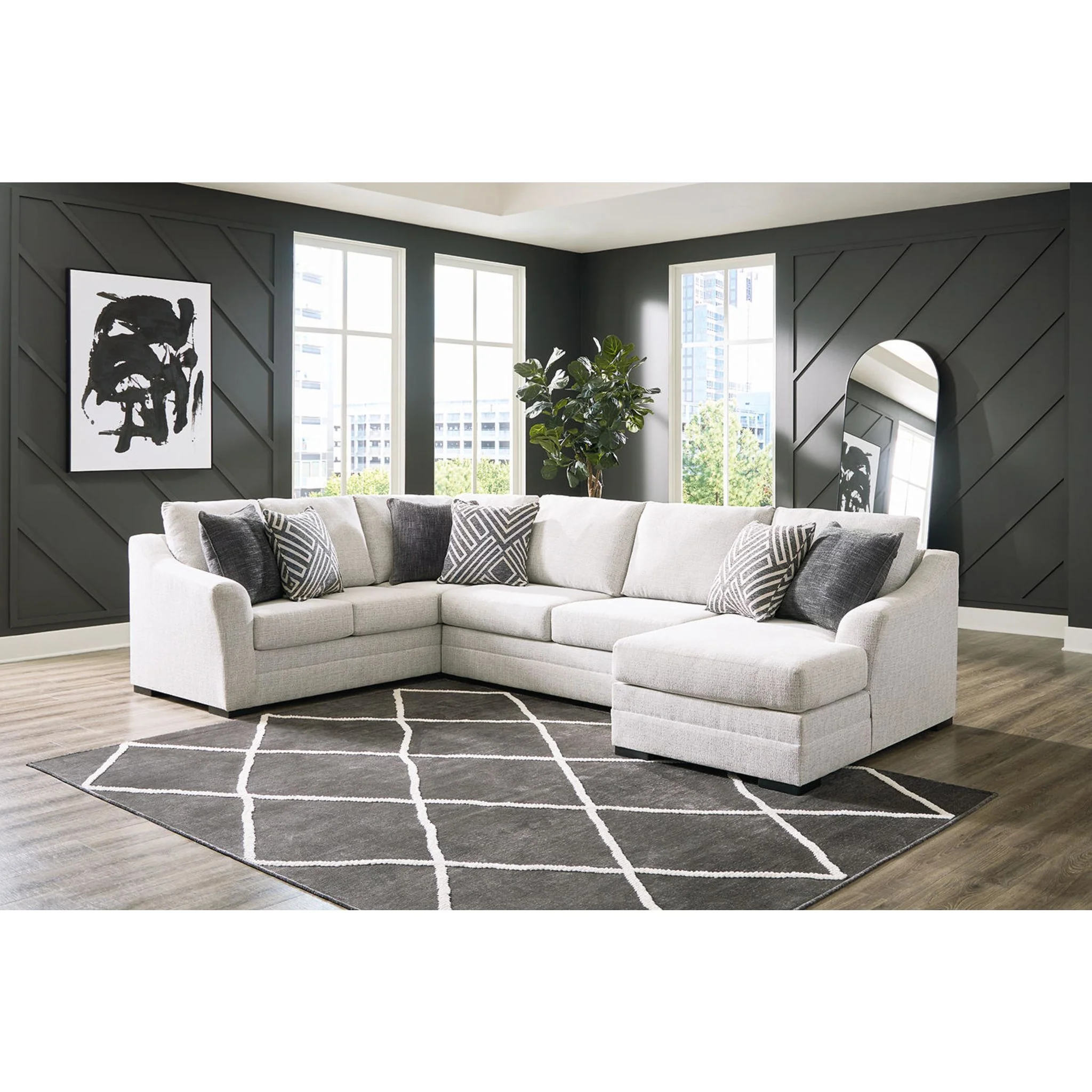 Koralynn 3 Piece Sectional with Chaise - Image 2