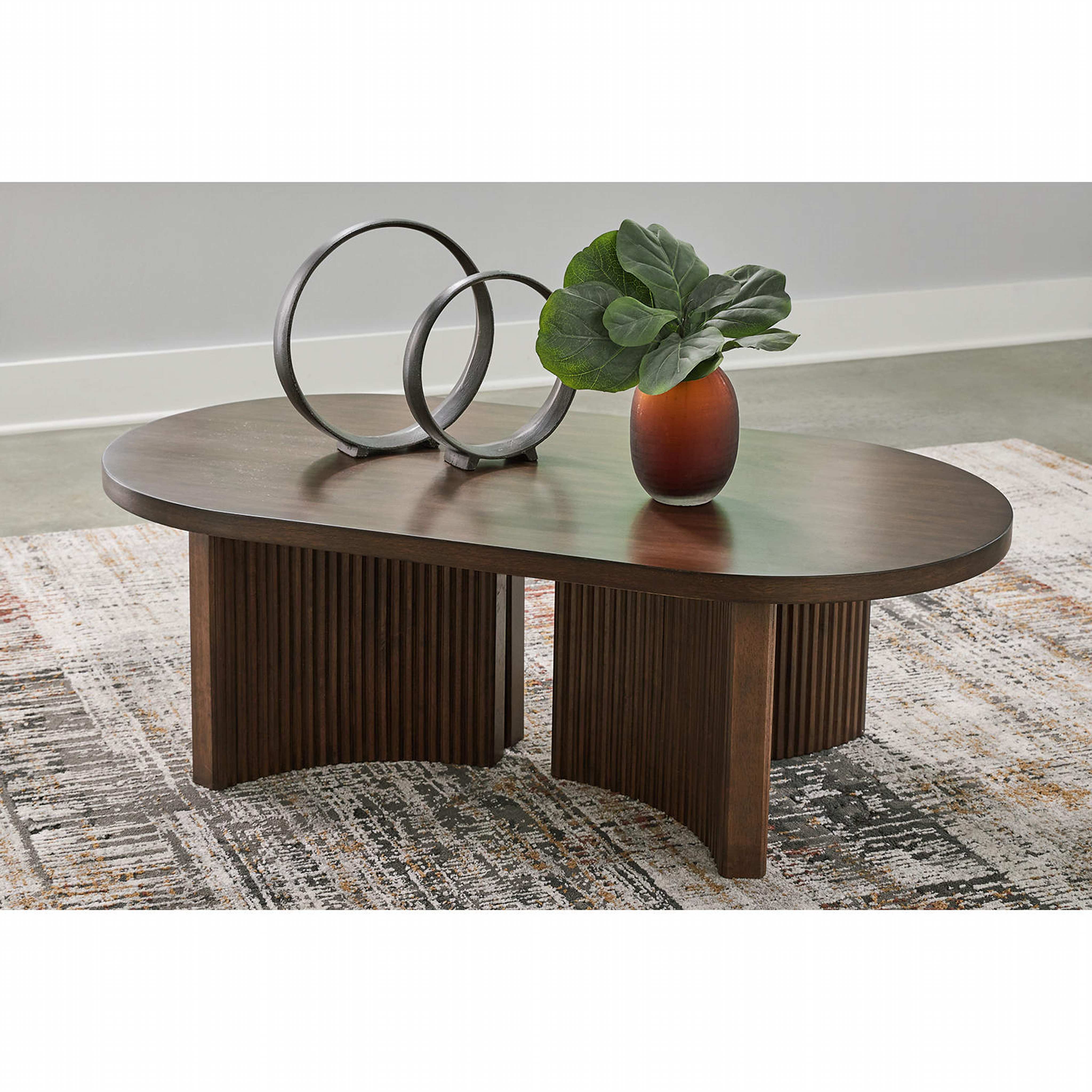 Korestone Coffee Table - Dark Brown - Image 8