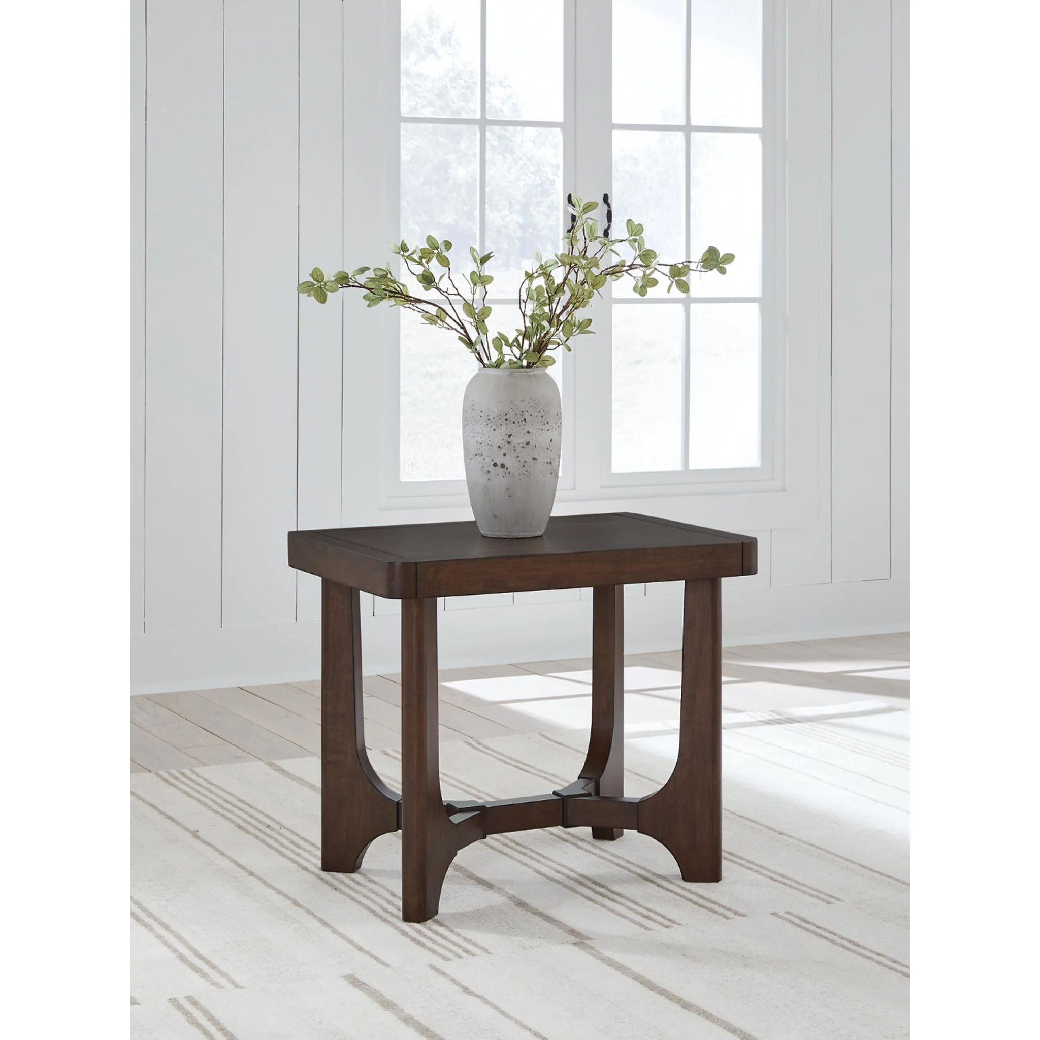 Korestone End Table - Dark Brown - Image 2