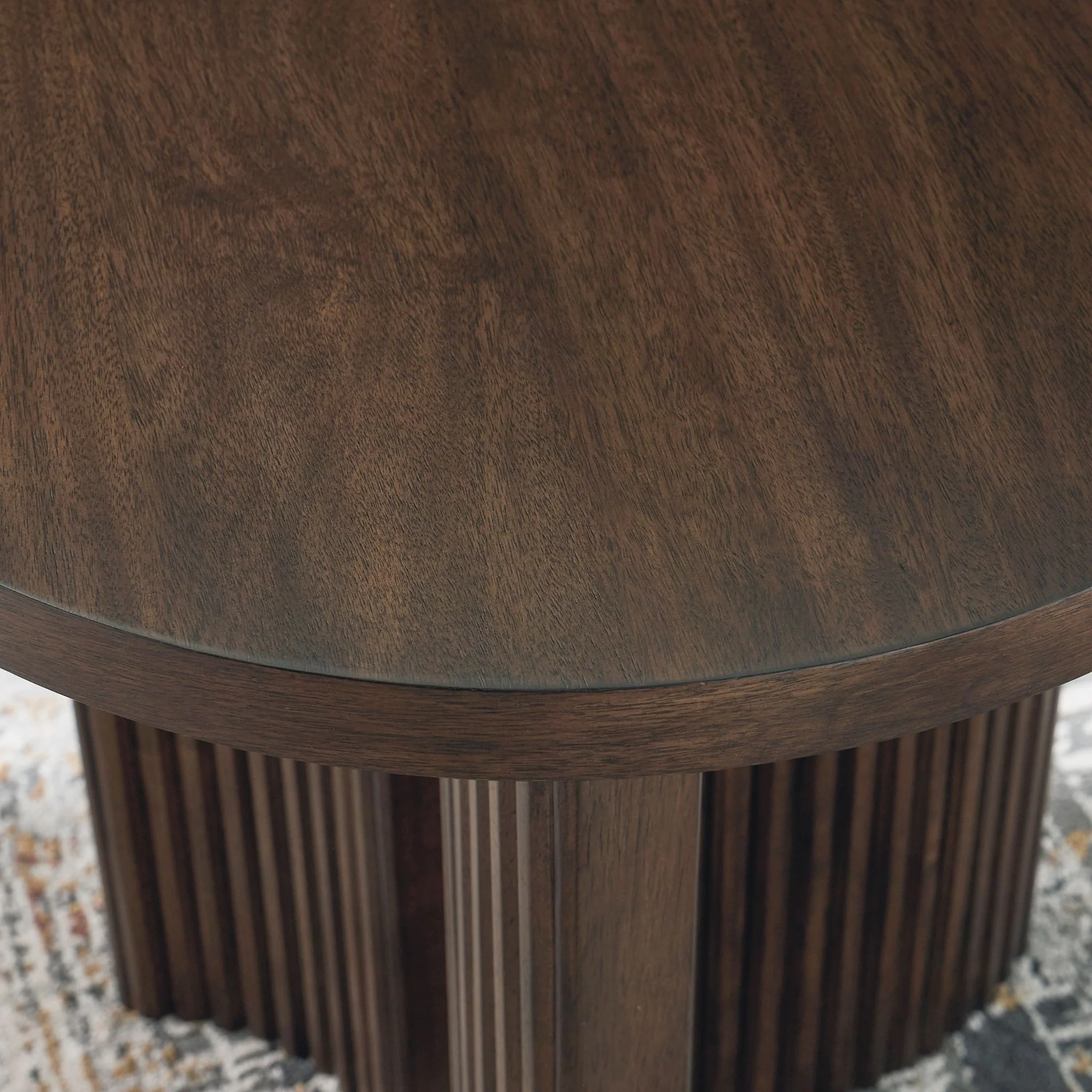 Korestone End Table - Dark Brown - Image 5