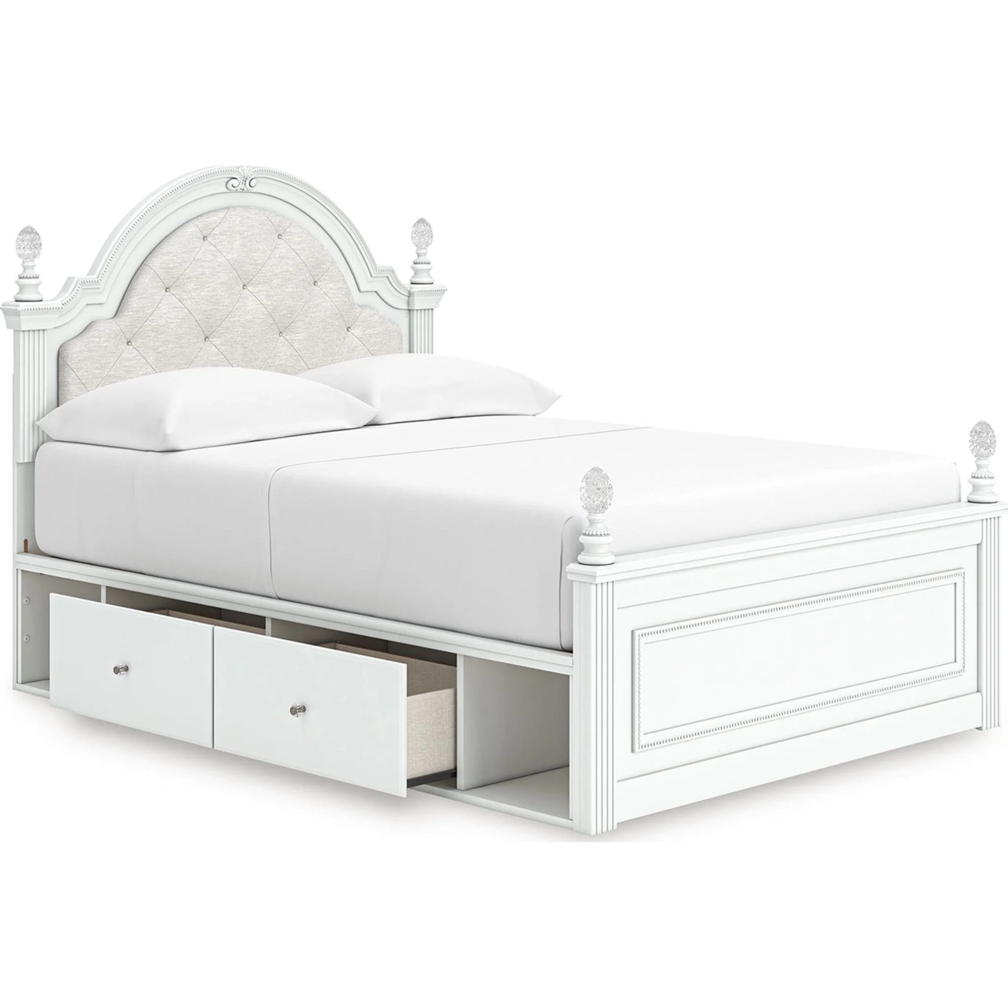 Kozlani 6 Piece Full Storage Bedroom - White - Image 4