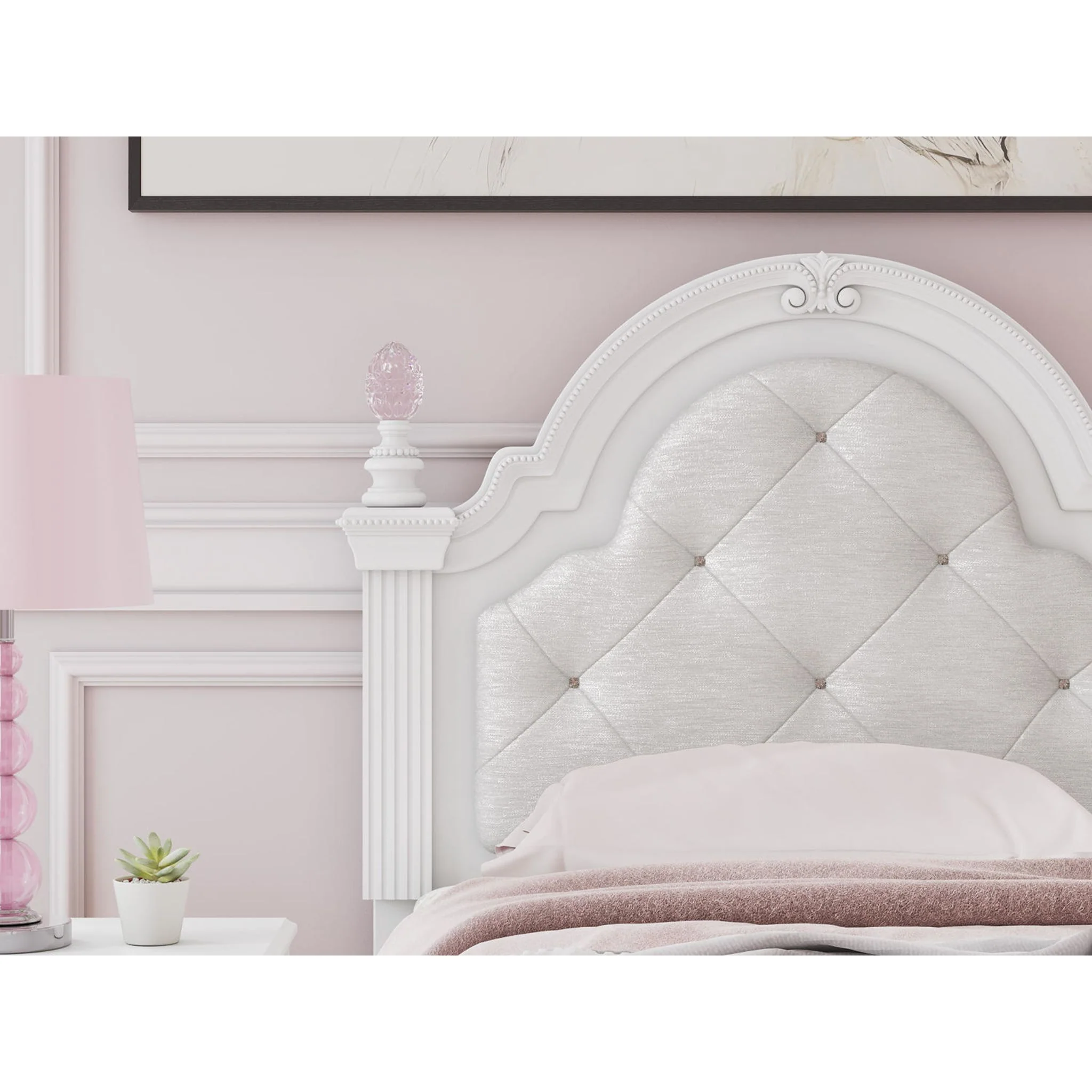 Kozlani 6 Piece Twin Panel Bedroom - White - Image 7