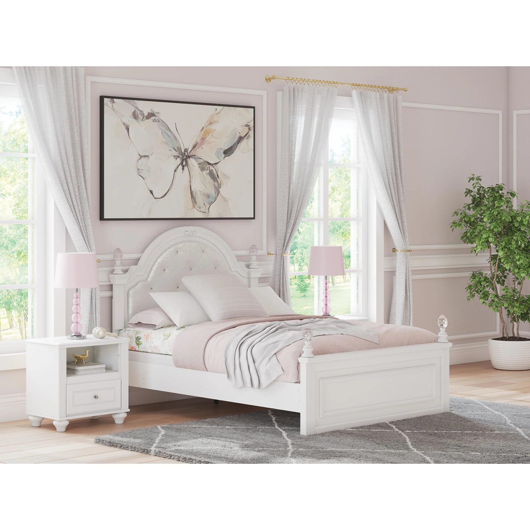 Kozlani Full Panel Bed - White - Image 15