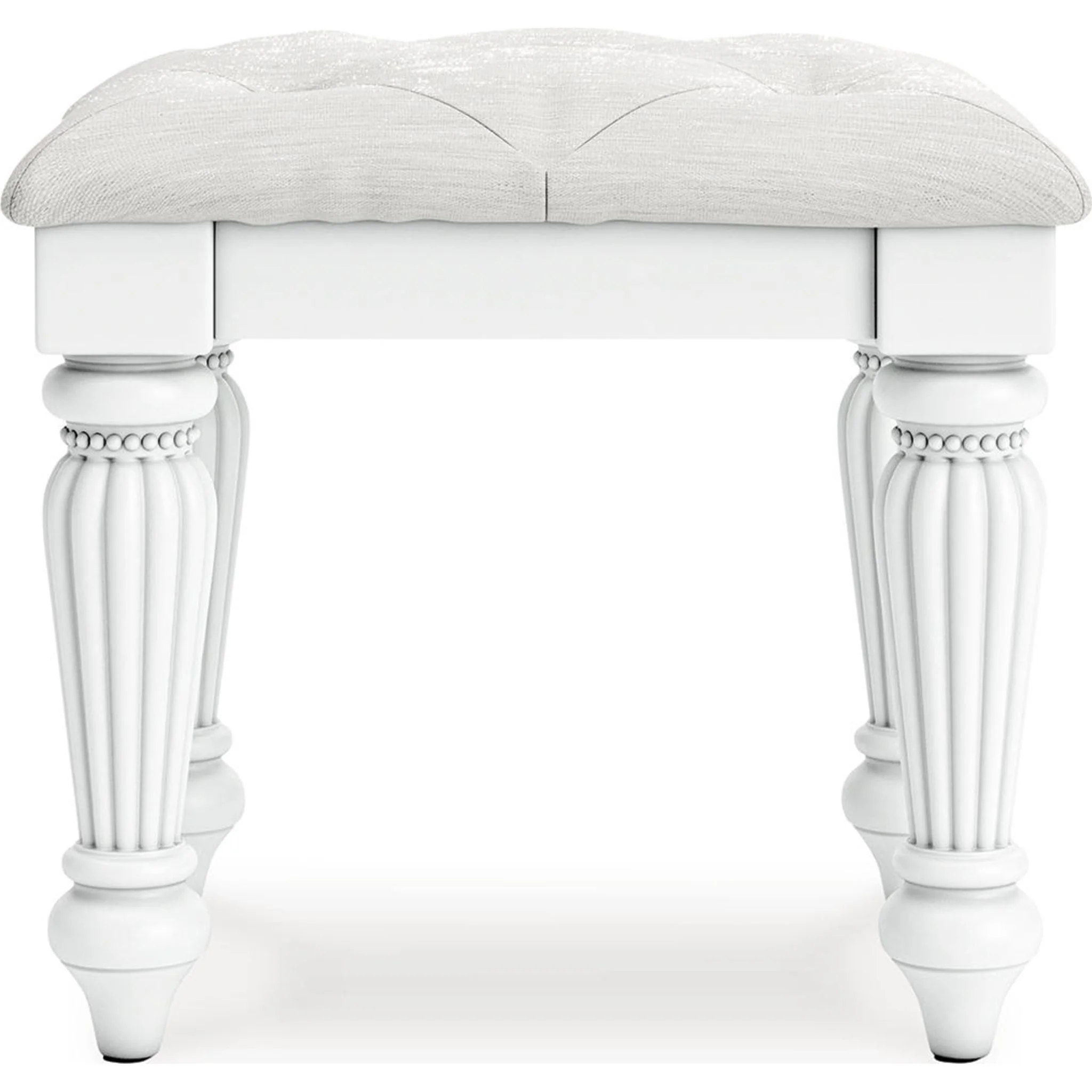 Kozlani Vanity Stool - White - Image 4