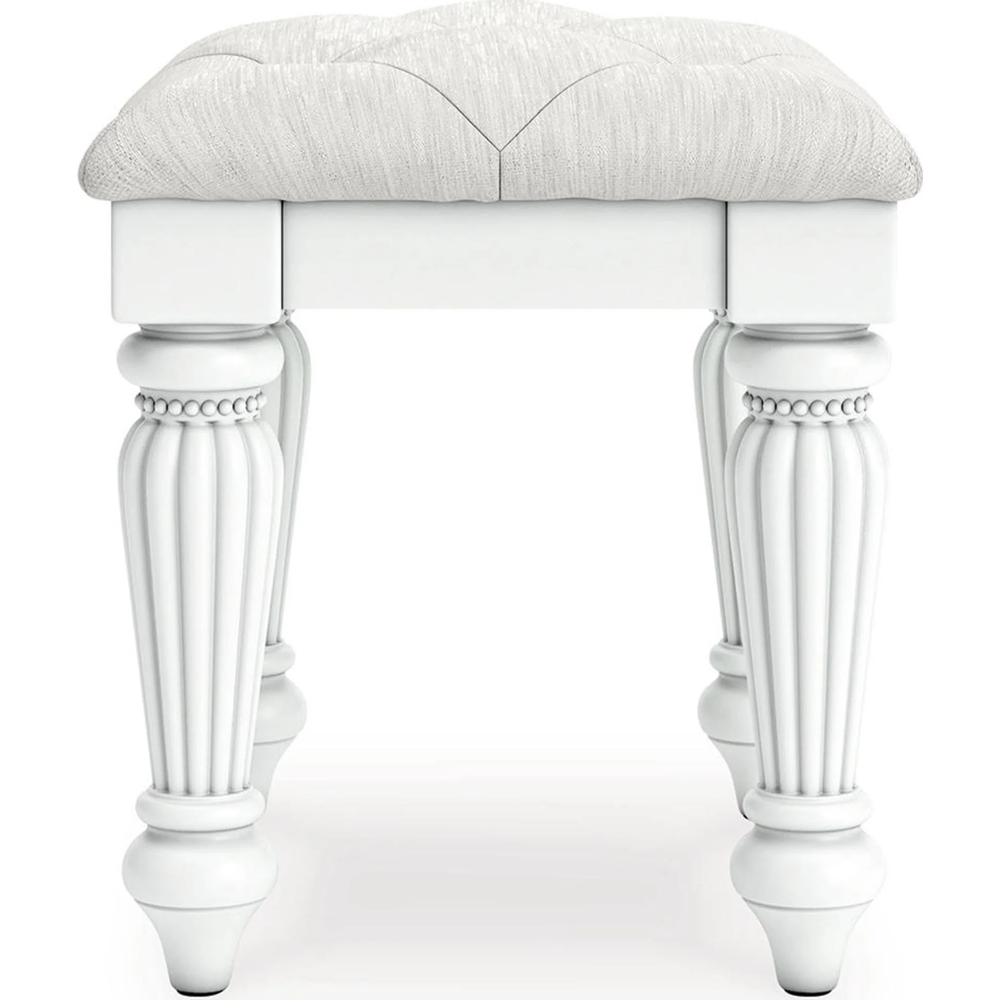 Kozlani Vanity Stool - White - Image 5
