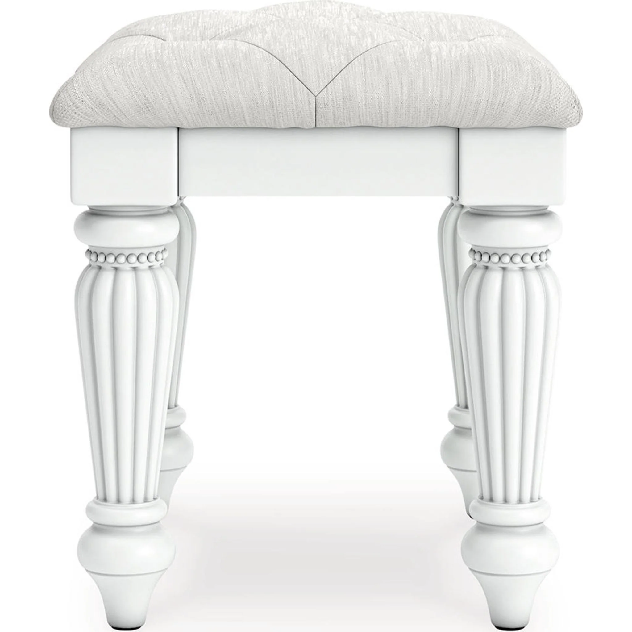 Kozlani Vanity Stool - White - Image 6
