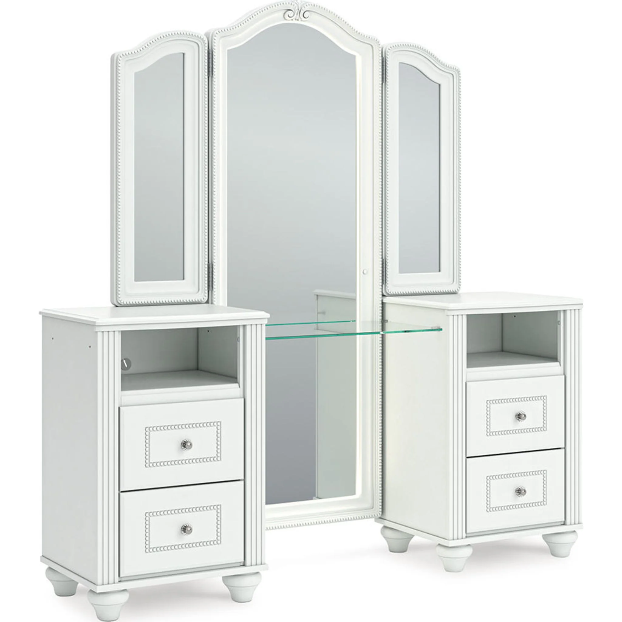 Kozlani Vanity with Mirror - White - Image 5