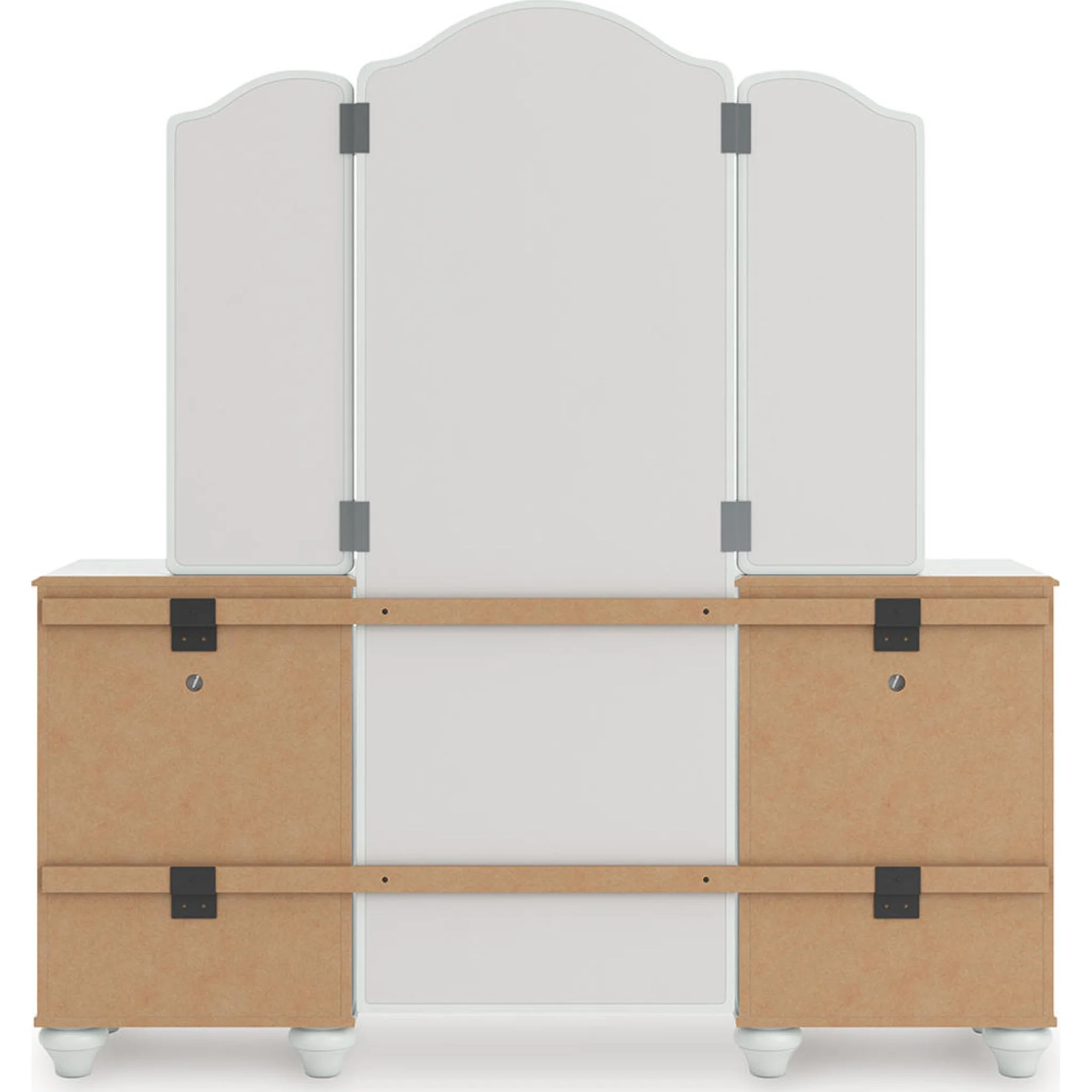 Kozlani Vanity with Mirror - White - Image 8