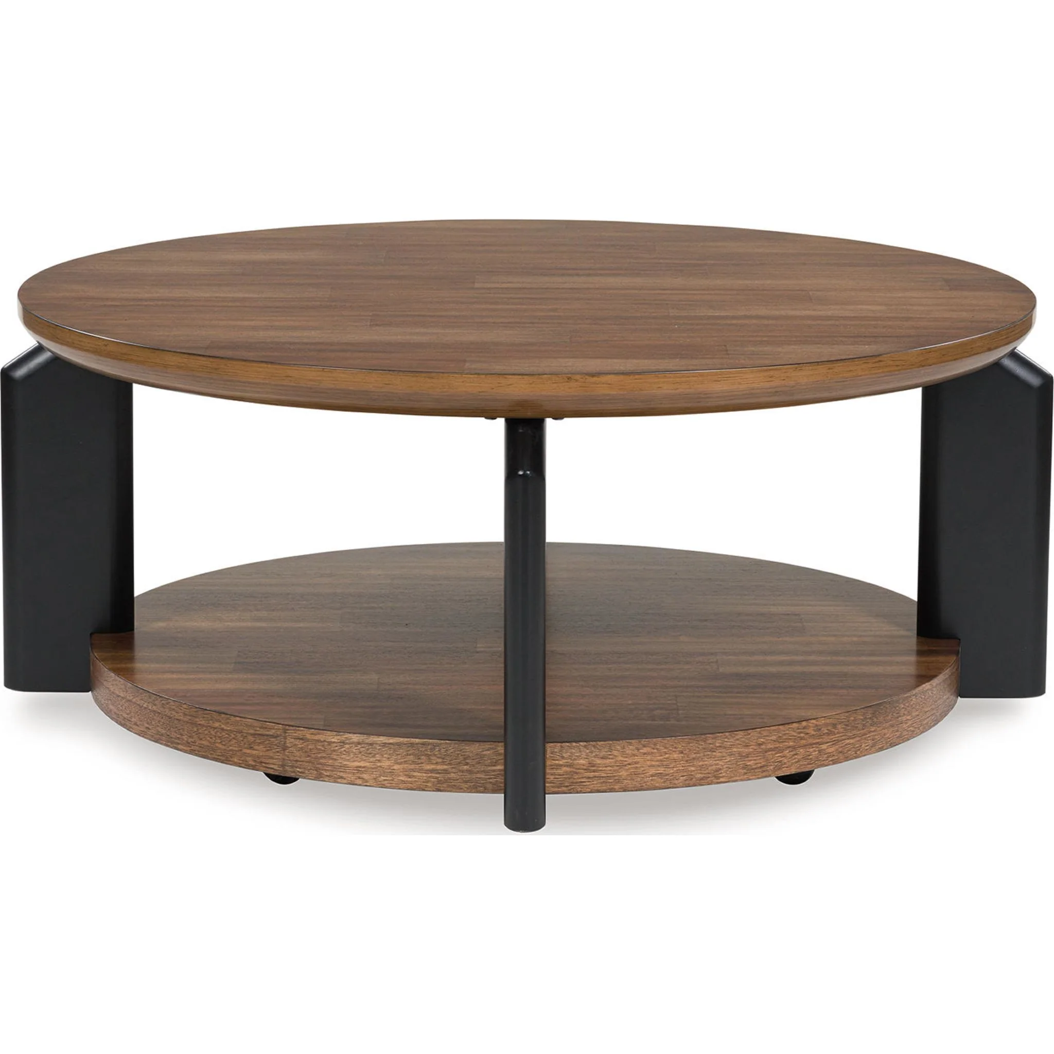 Kraeburn Coffee Table - Brown/Black - Image 6