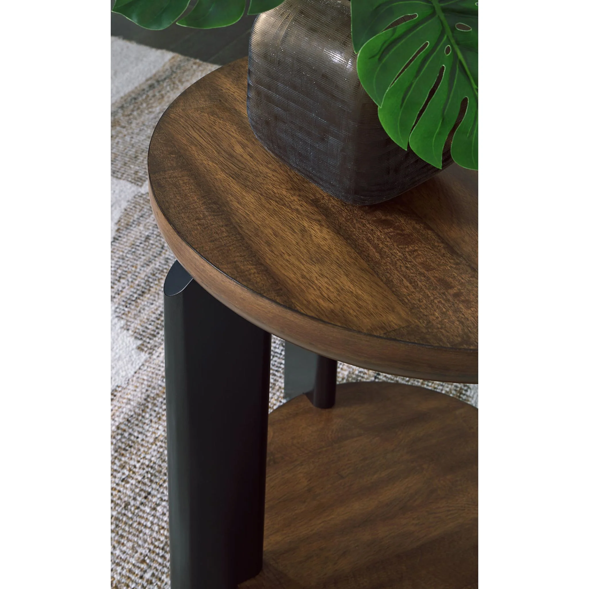 Kraeburn End Table - Brown/Black - Image 6