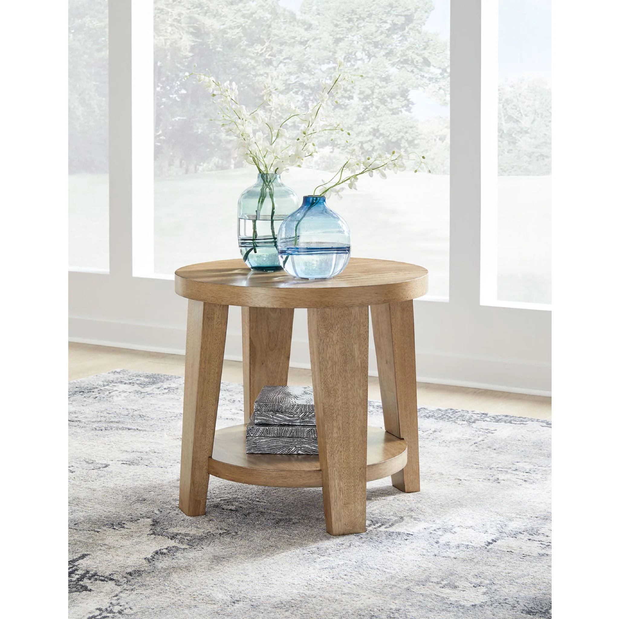 Kristiland End Table - Light Brown - Image 2
